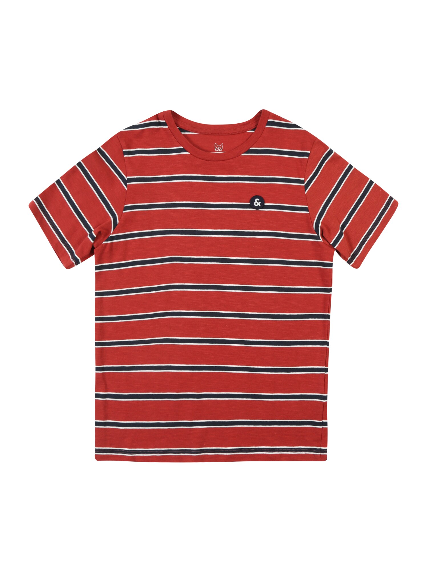 Jack Jones Junior Jongens Shirt Stanford Tee Rood jack jones junior kopen in de aanbieding