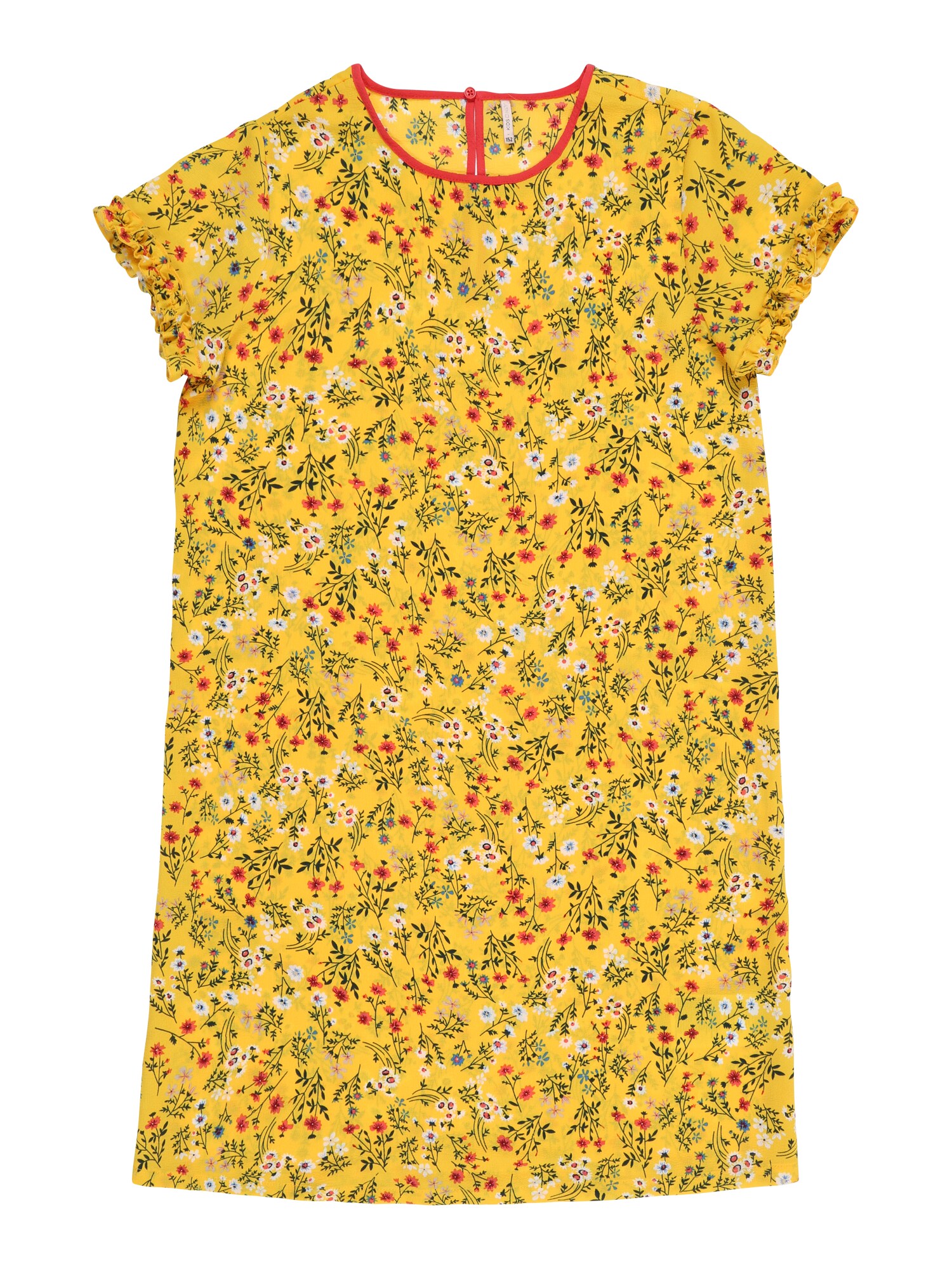 Kids Only Meisjes Jurk Agnes Geel Koraal kids only kopen in de aanbieding