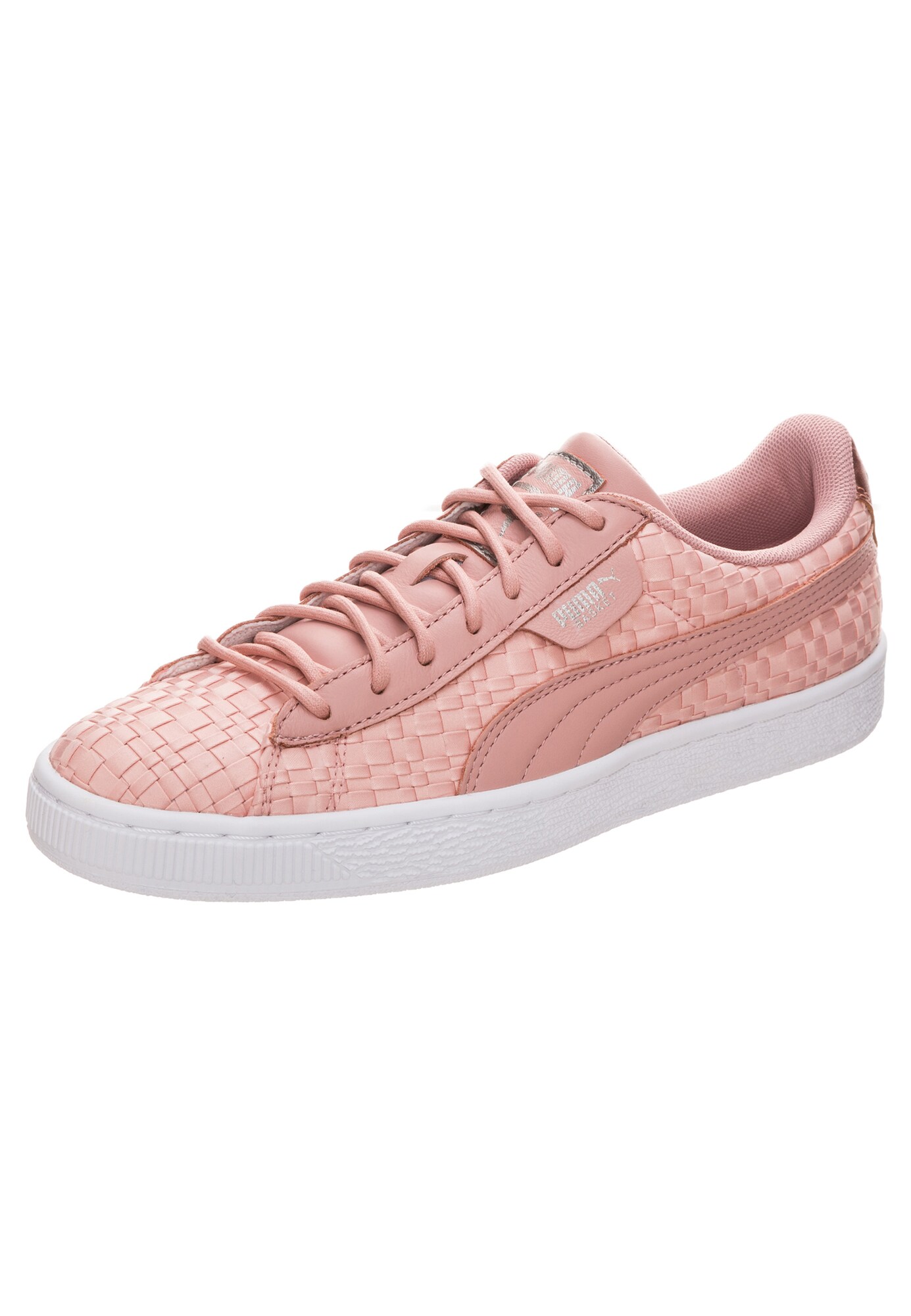 Puma Dames Sneakers Laag Basket Satin En Pointe Pink puma kopen in de aanbieding