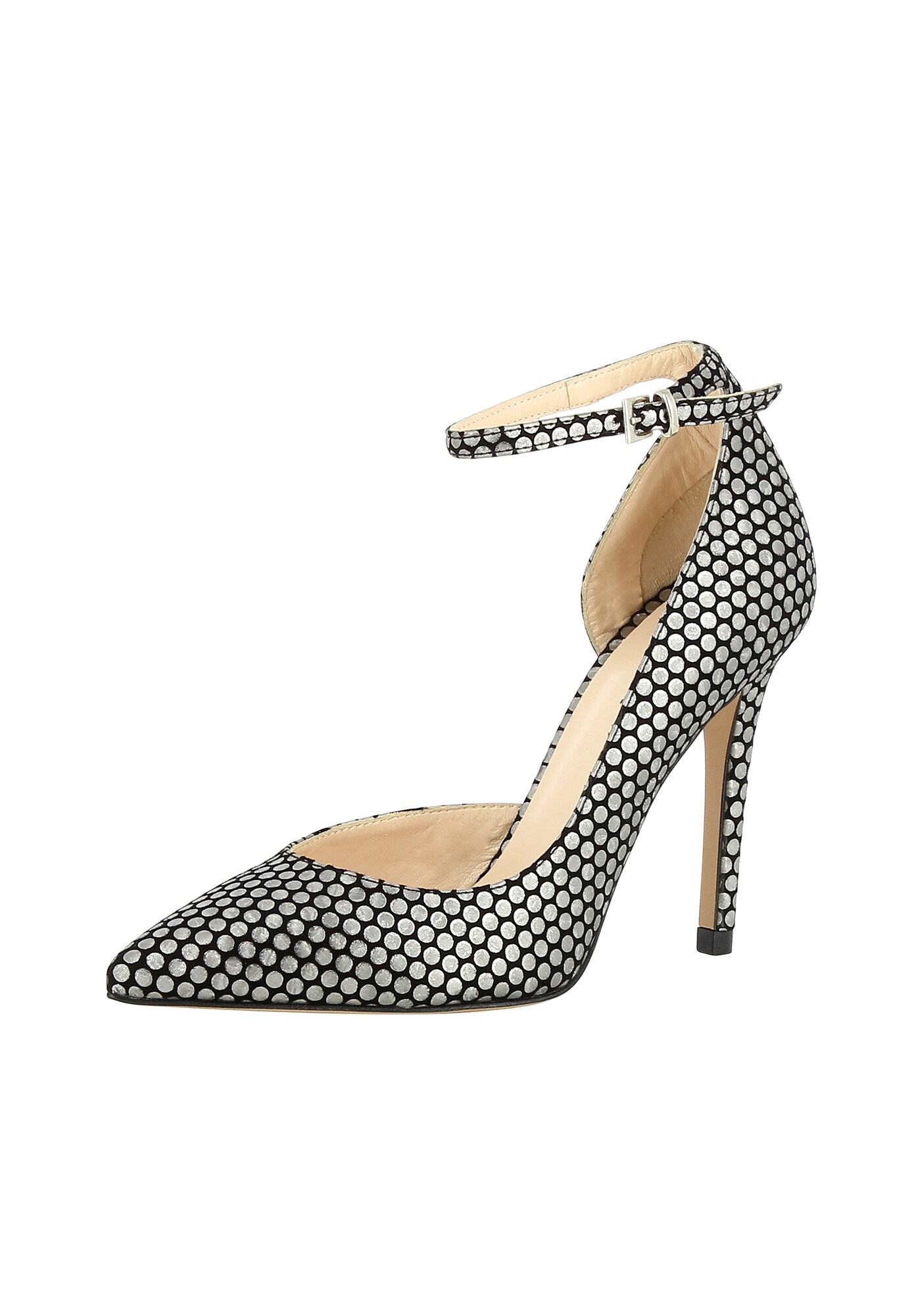Evita Dames Slingpumps Alina Zwart Zilver evita kopen in de aanbieding