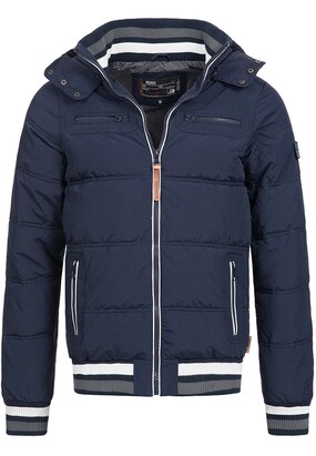 INDICODE JEANS Winterjas ‘ Marlon ‘ Navy / Wit