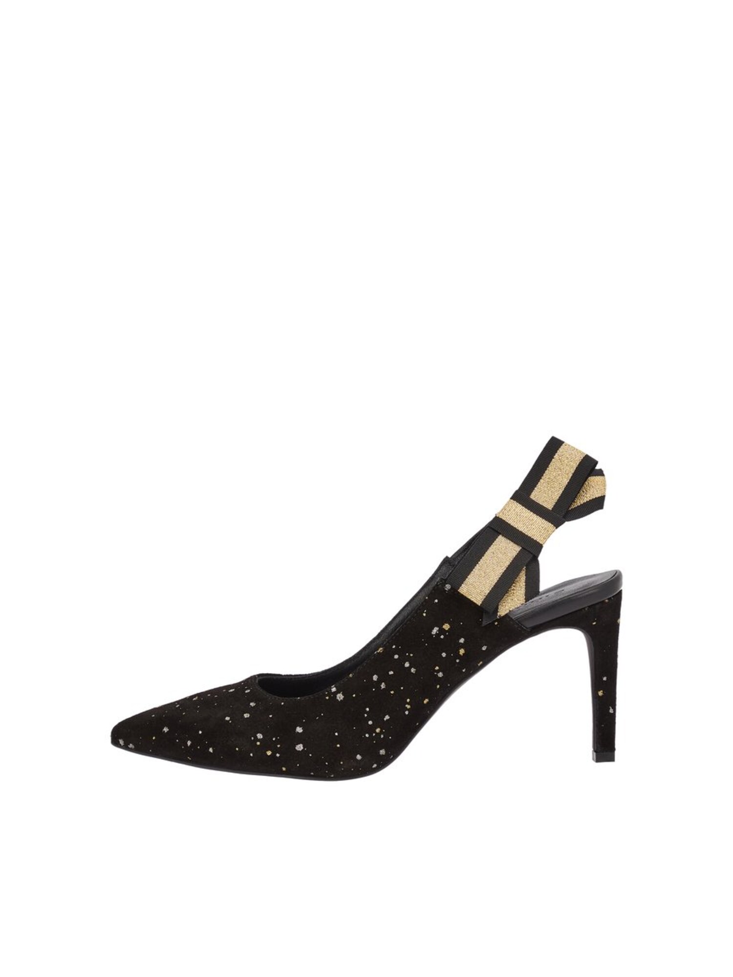 Bianco Dames Slingpumps Ajo Goud Zwart bianco kopen in de aanbieding