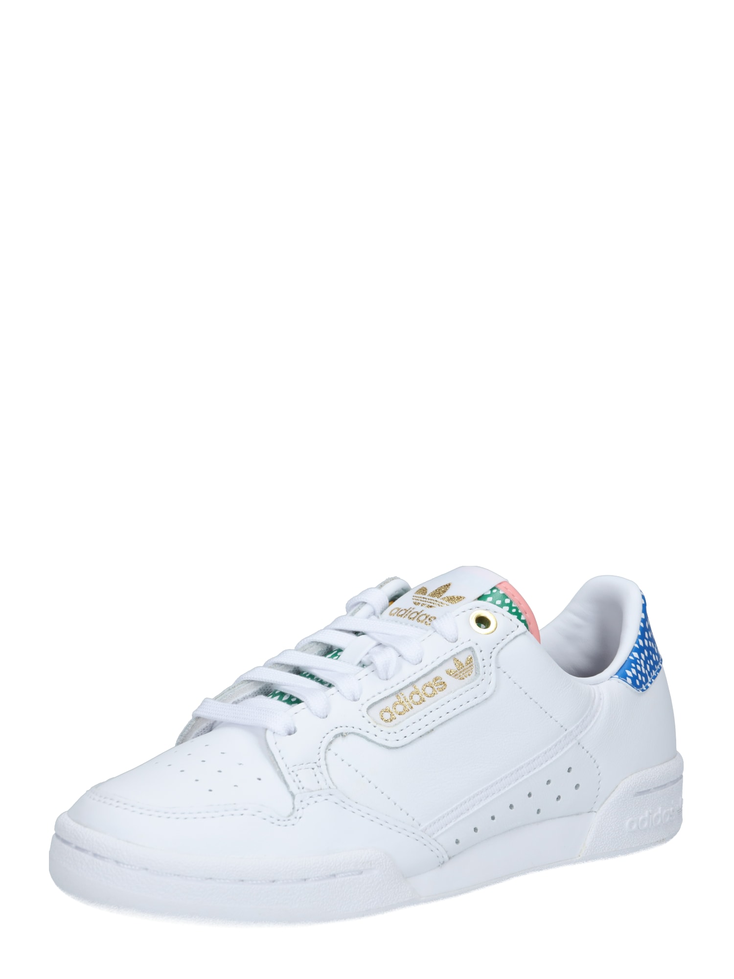 ADIDAS ORIGINALS Sportbačiai be auliuko 'Continental 80'  žalia / balta / mėlyna