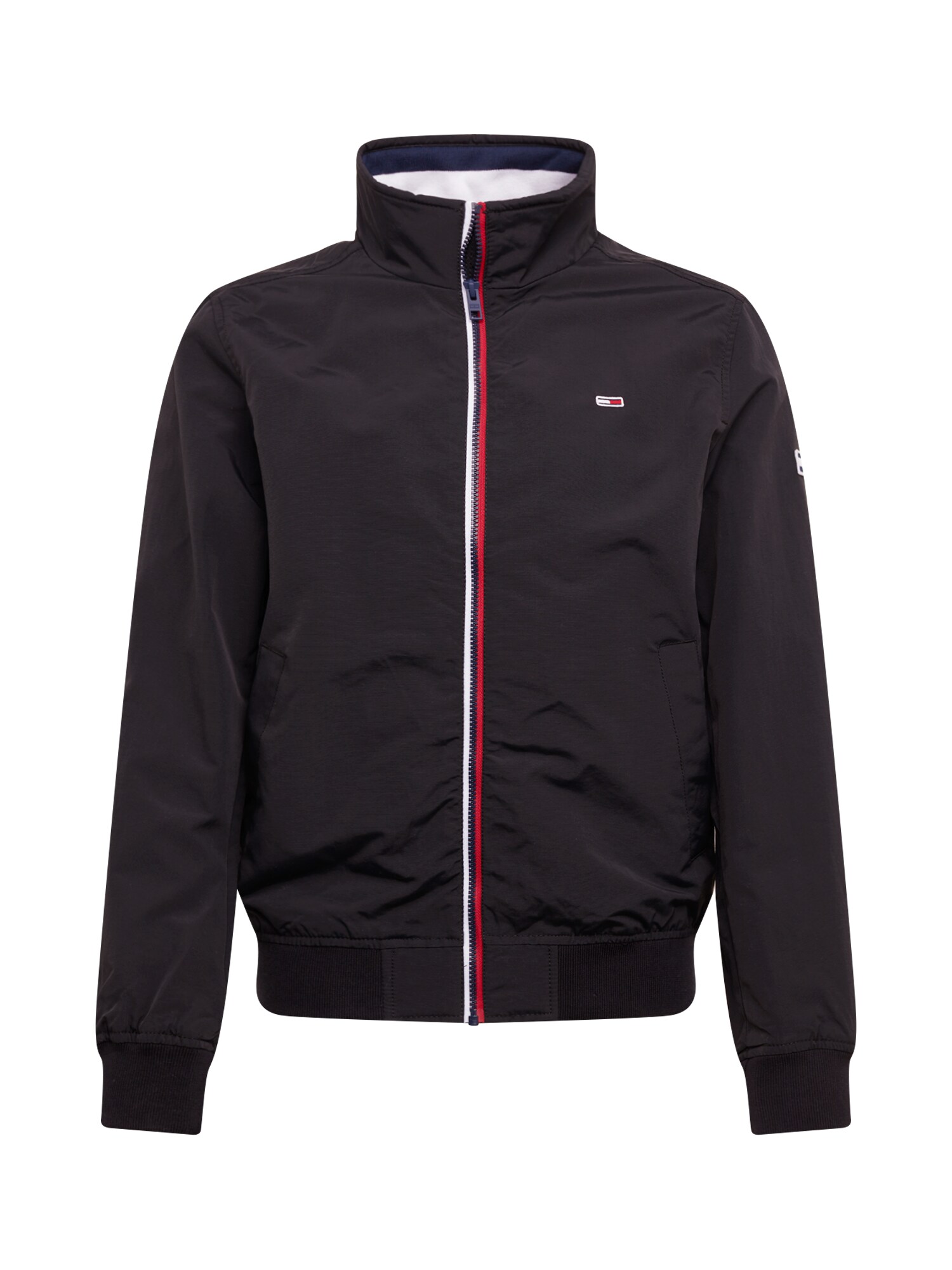 Tommy Jeans Demisezoninė striukė  raudona / juoda / balta