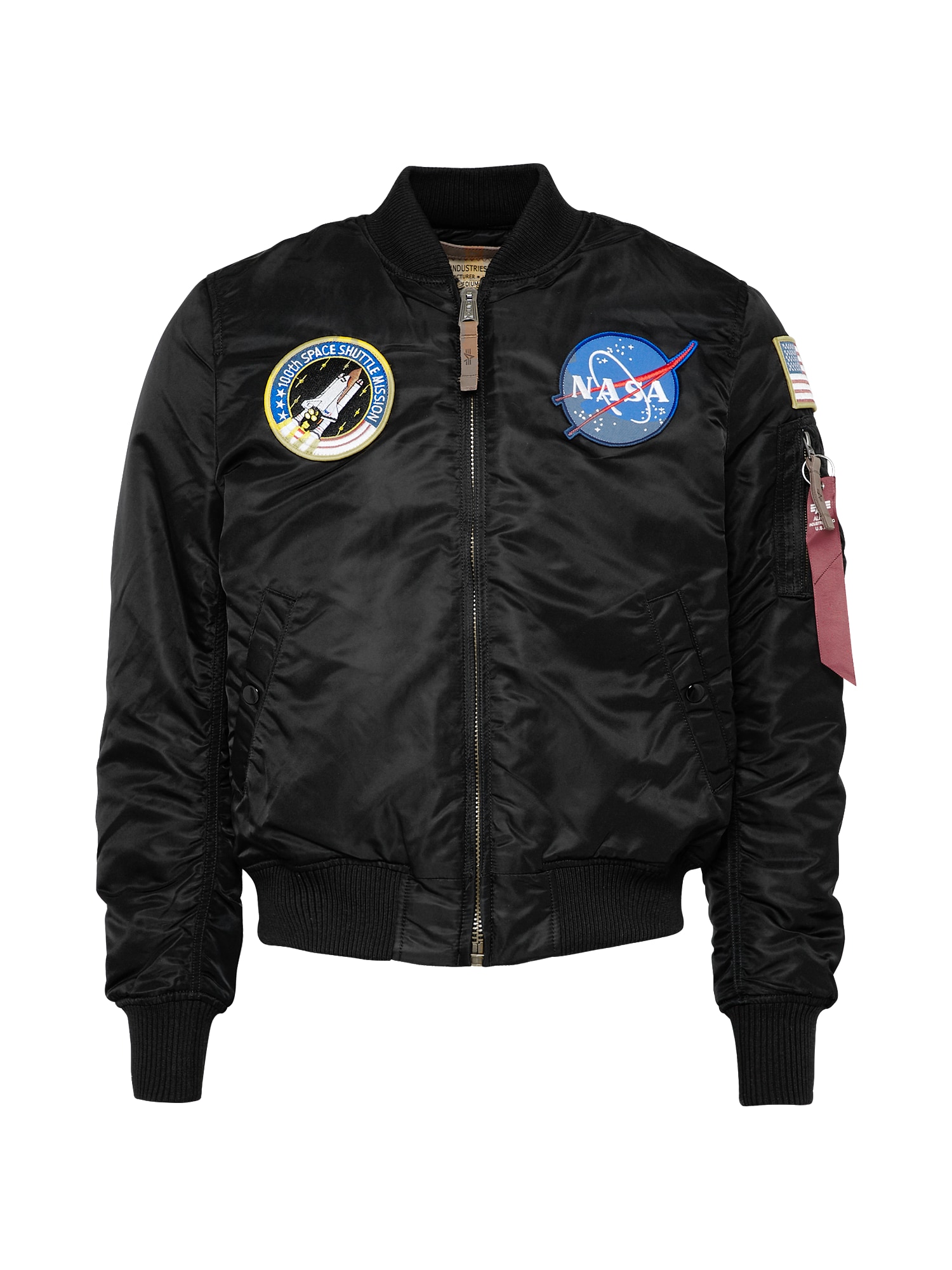 ALPHA INDUSTRIES Prechodná bunda 'Nasa'  čierna