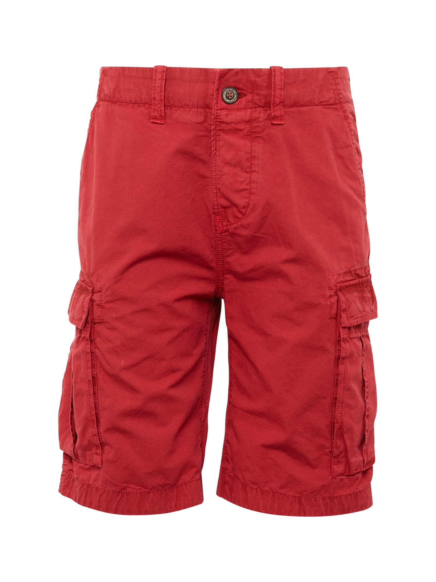 Pepe Jeans Heren Cargobroek Journey Ribstop Short Rood pepe jeans kopen in de aanbieding