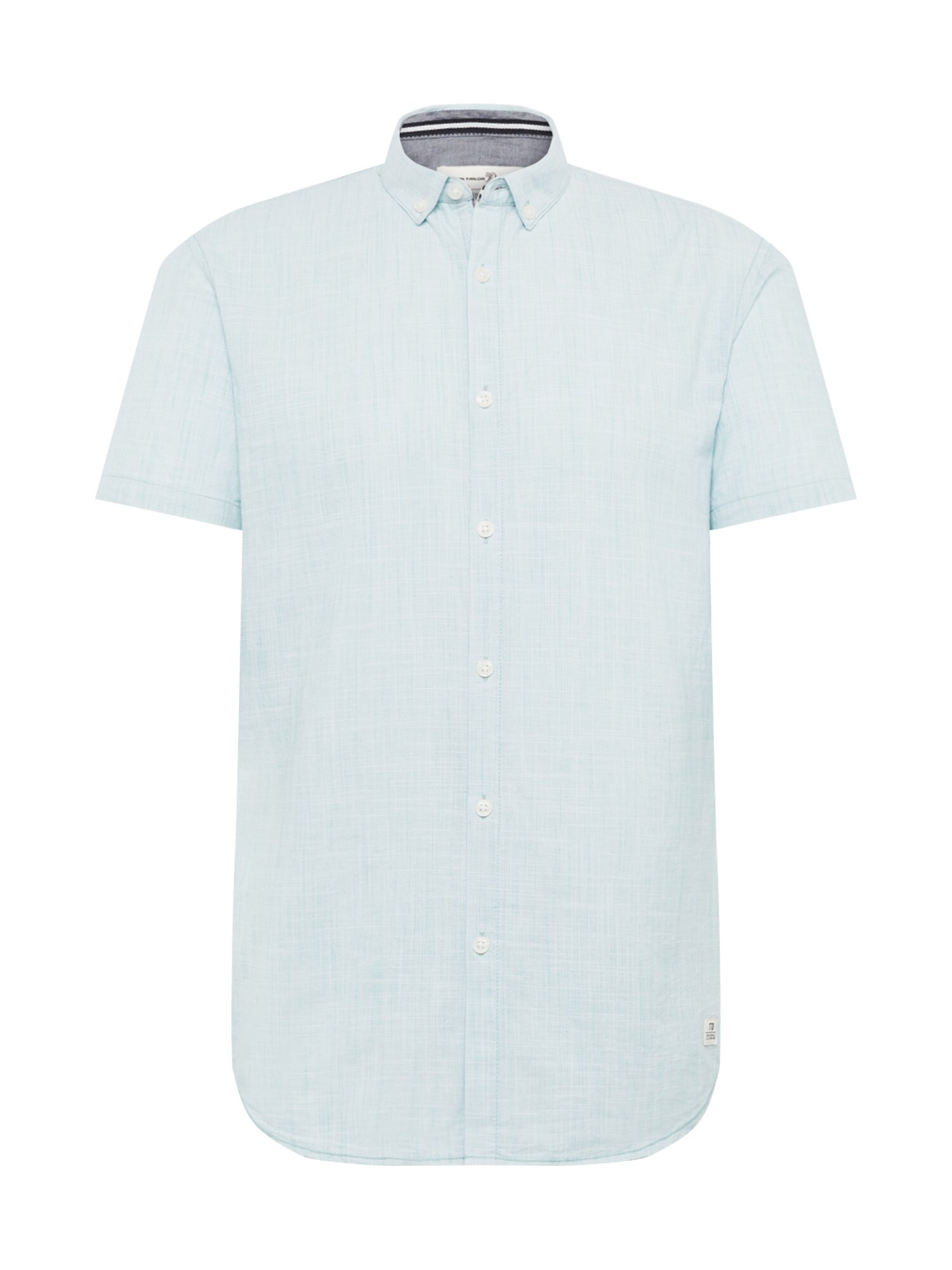 Tom Tailor Denim Heren Overhemd Azuur tom tailor denim kopen in de aanbieding