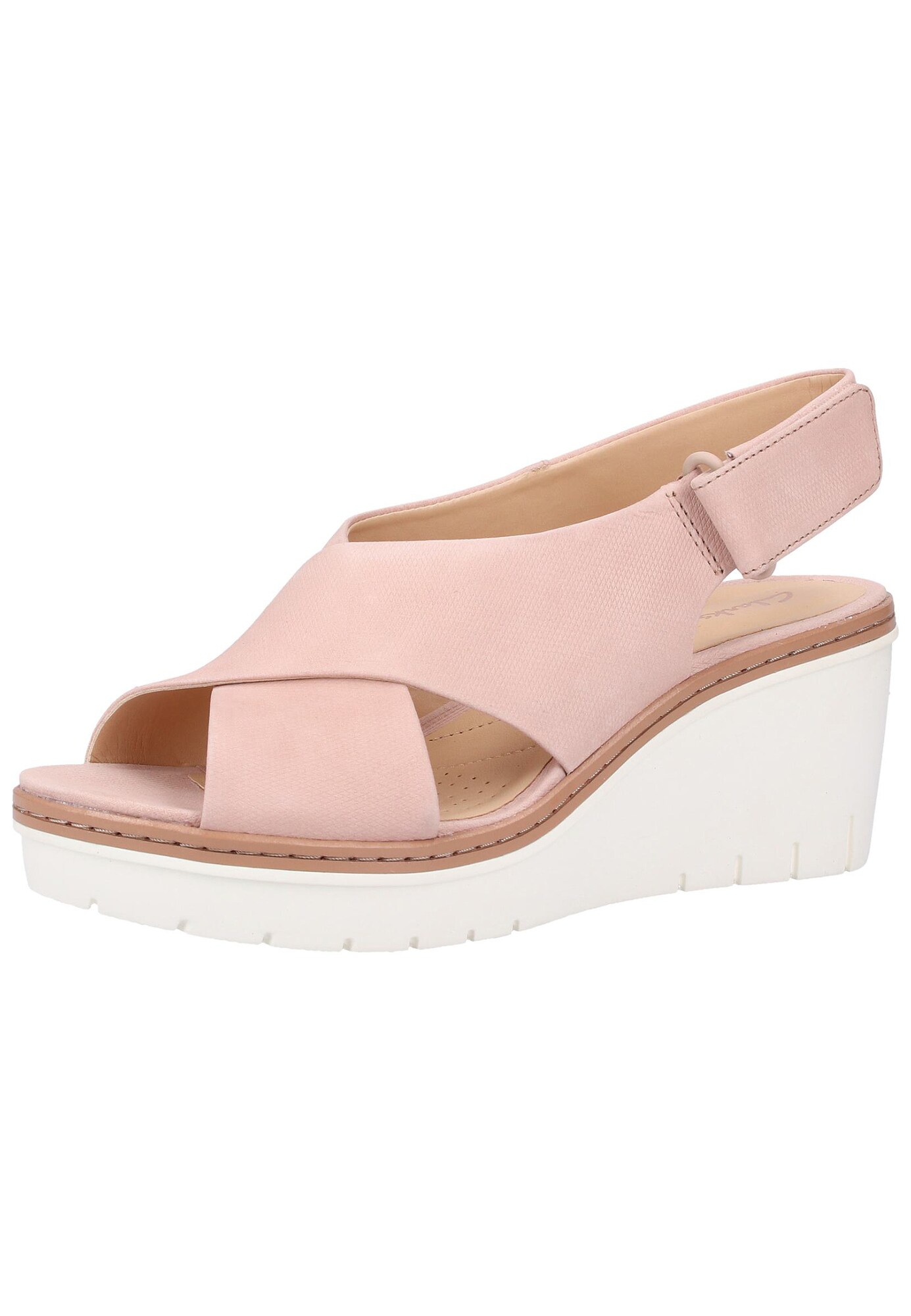 Clarks Dames Sandalen Met Riem Nude clarks kopen in de aanbieding
