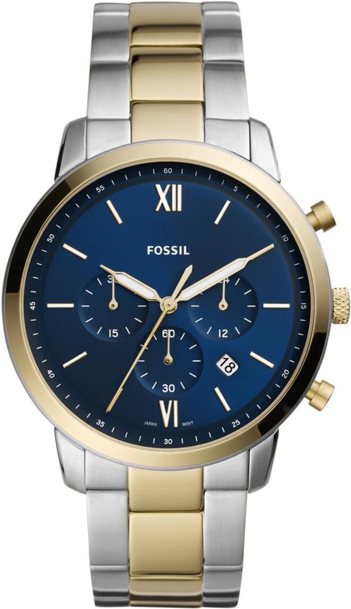 FOSSIL Analoginis (įprastinio dizaino) laikrodis  auksas / sidabrinė