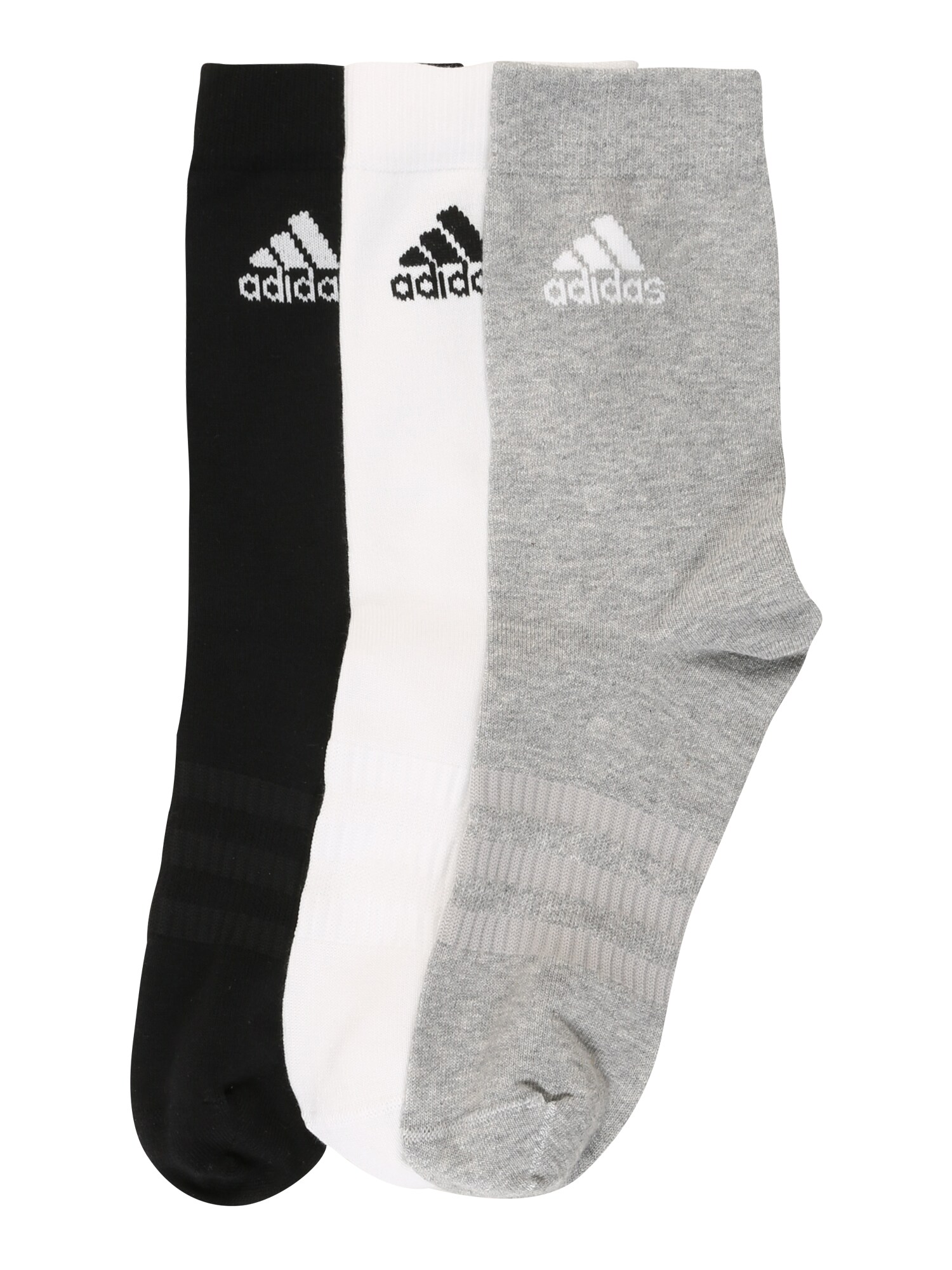 ADIDAS PERFORMANCE Sportinės kojinės 'LIGHT CREW 3PP'  balta / juoda / pilka