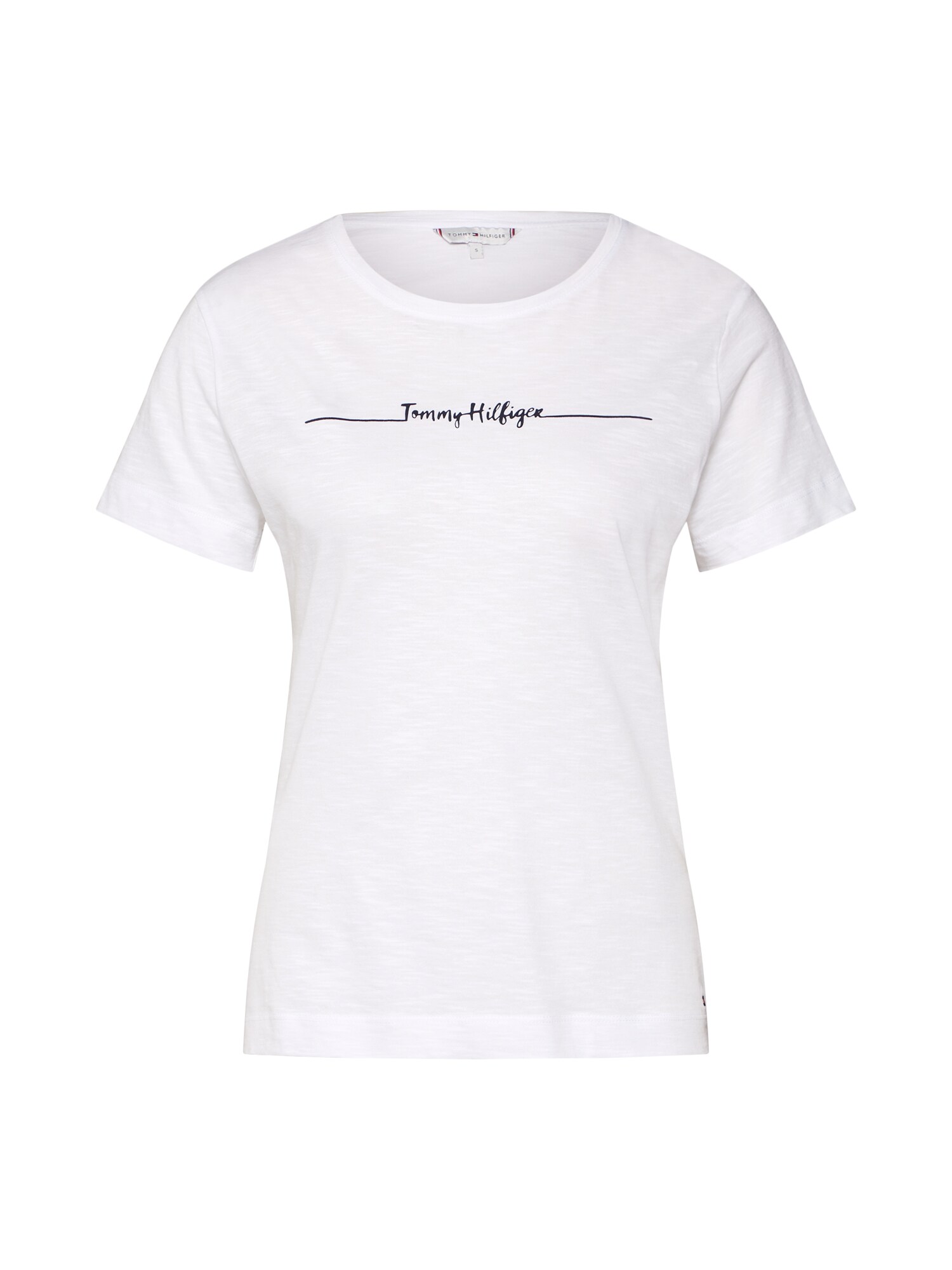 Tommy Hilfiger Dames Shirt Elissa C Nk Tee Ss Wit tommy hilfiger kopen in de aanbieding