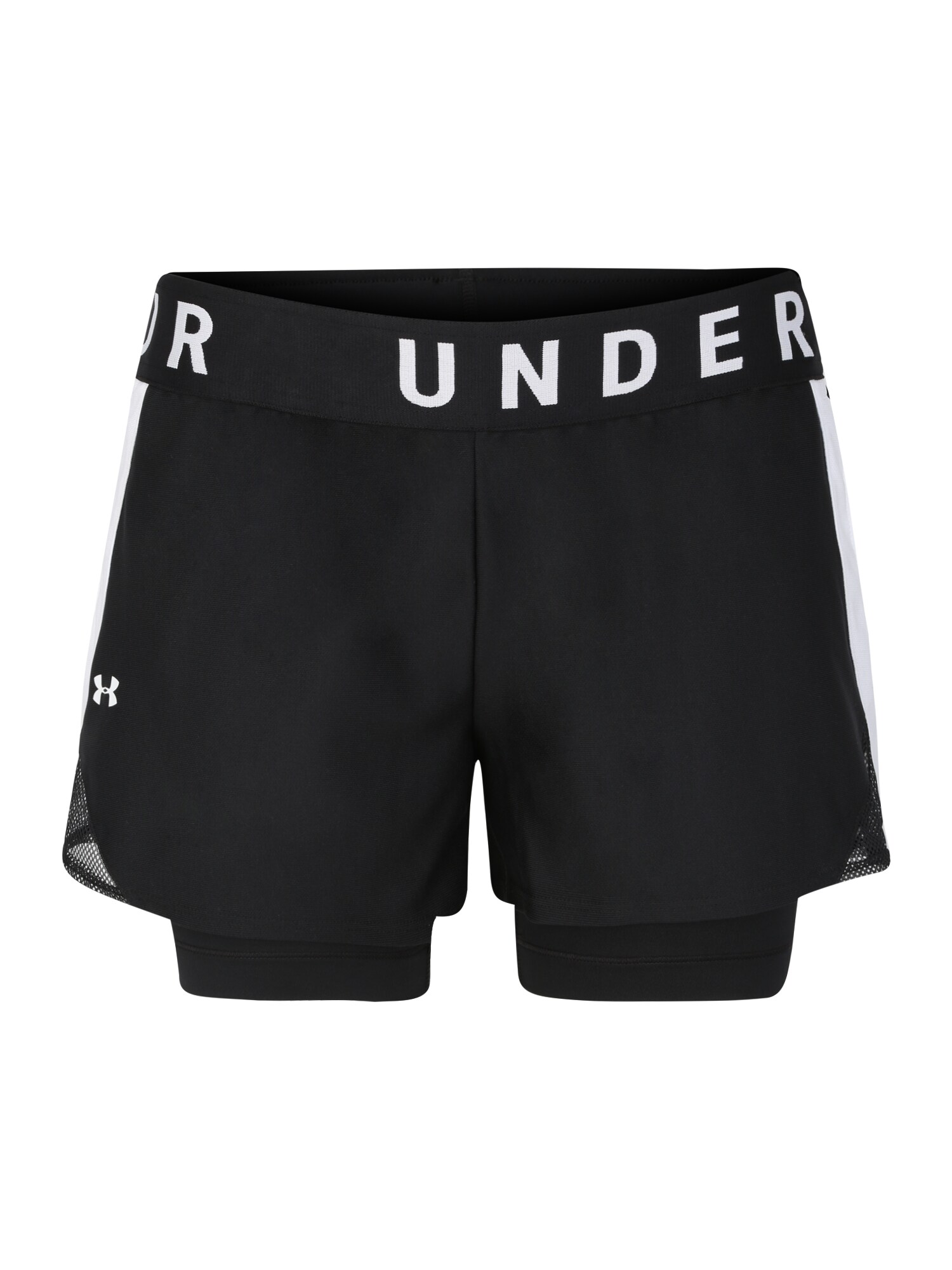 UNDER ARMOUR Sportnadrágok 'Play Up'  fekete / fehér akciós termékkép 1