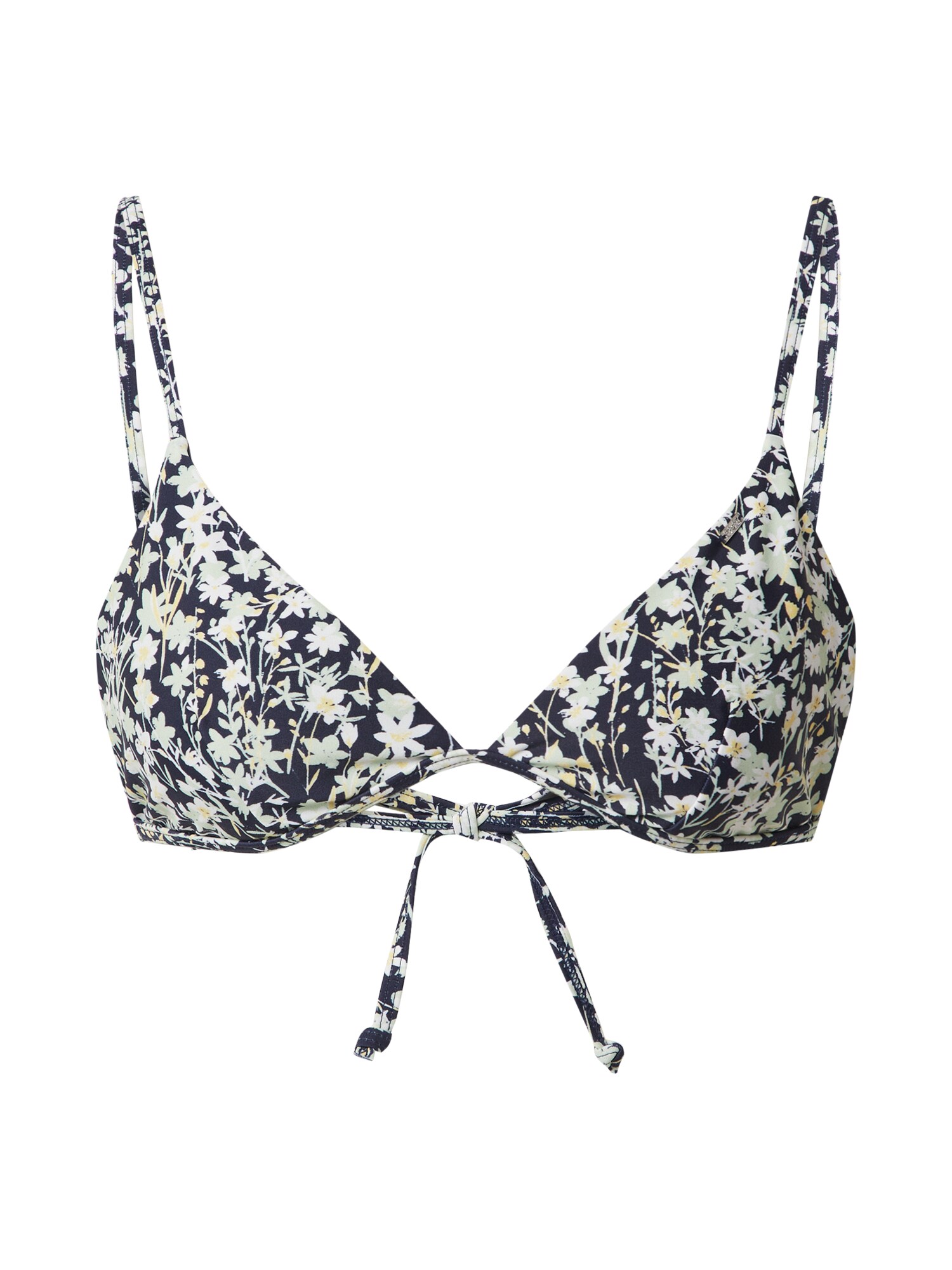 Superdry Bikinio viršutinė dalis 'HARPER'  tamsiai mėlyna / pilka / balta