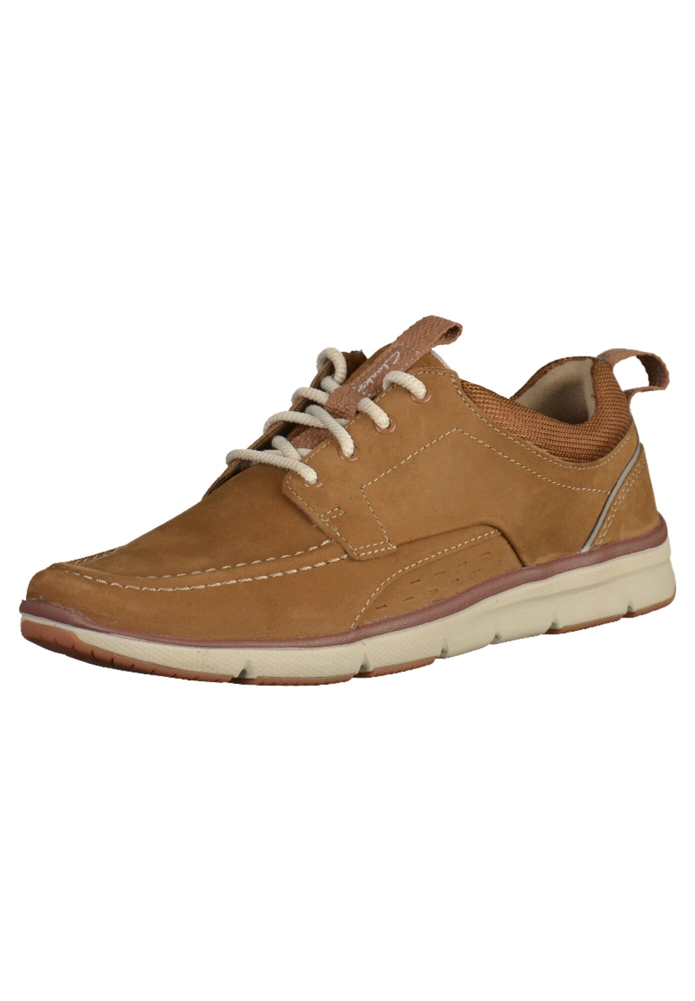Clarks Heren Sportieve Veterschoen Bruin clarks kopen in de aanbieding