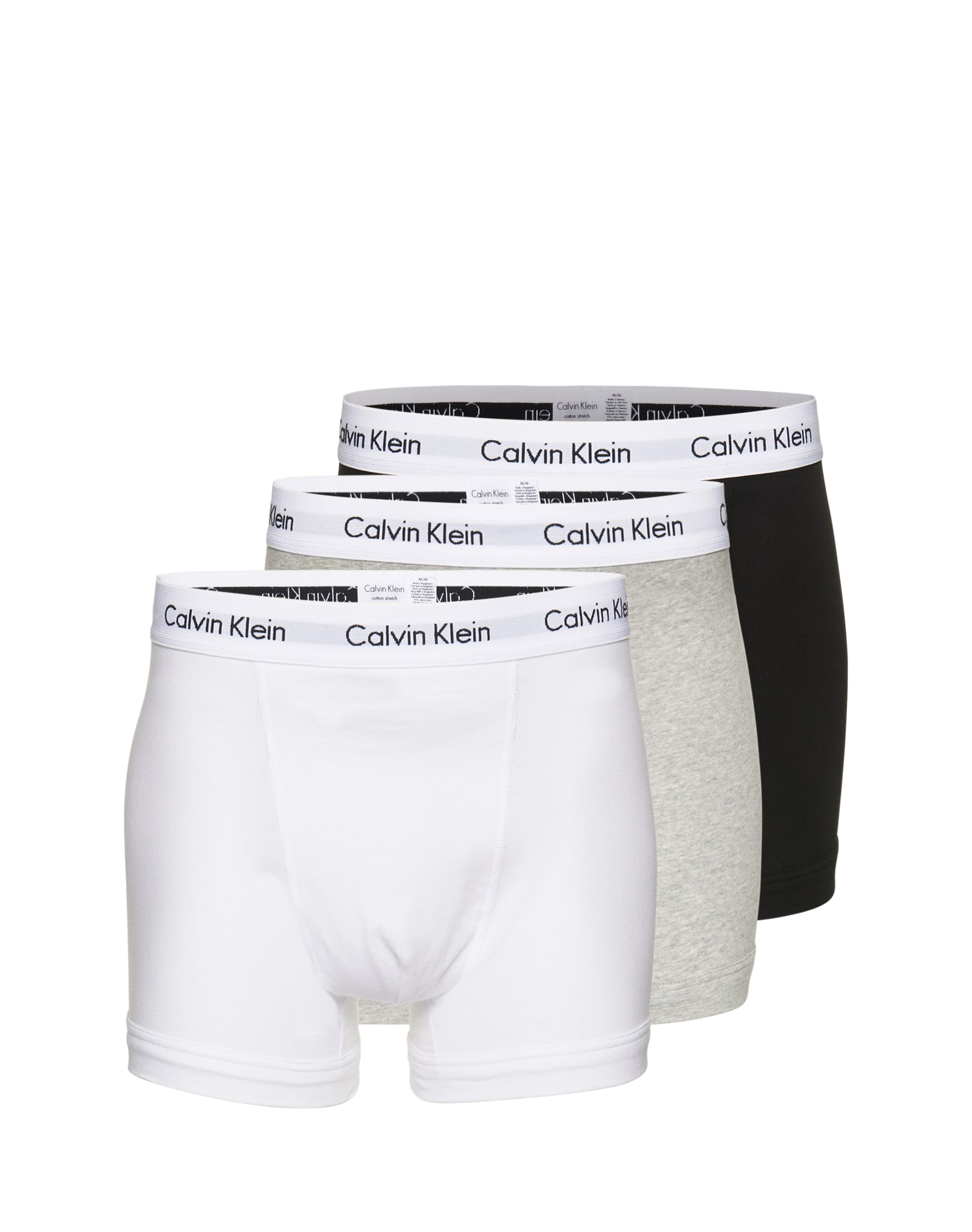 Calvin Klein Underwear Боксерки  сив меланж / черно / бяло
