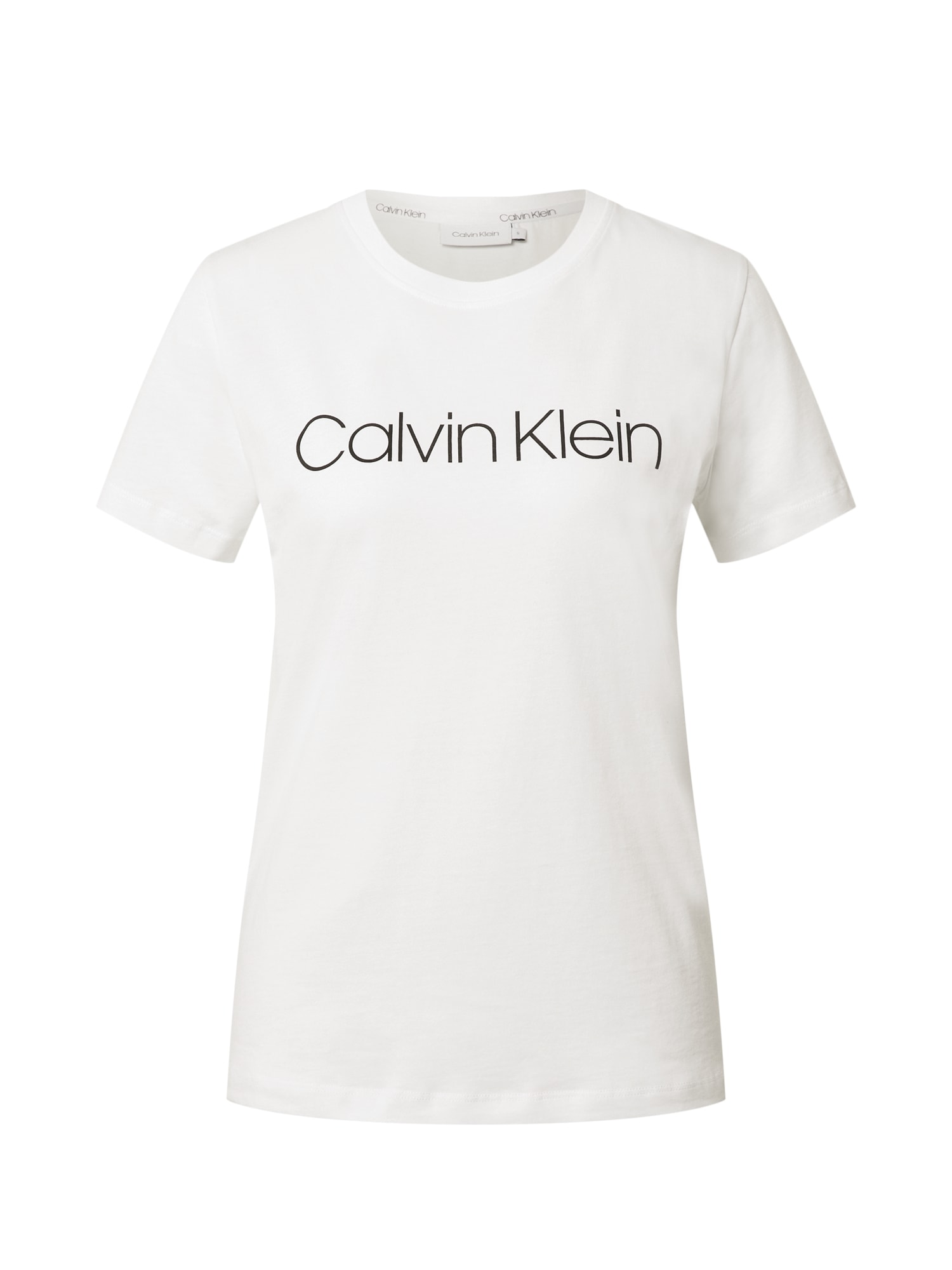 Calvin Klein Marškinėliai juoda / balta