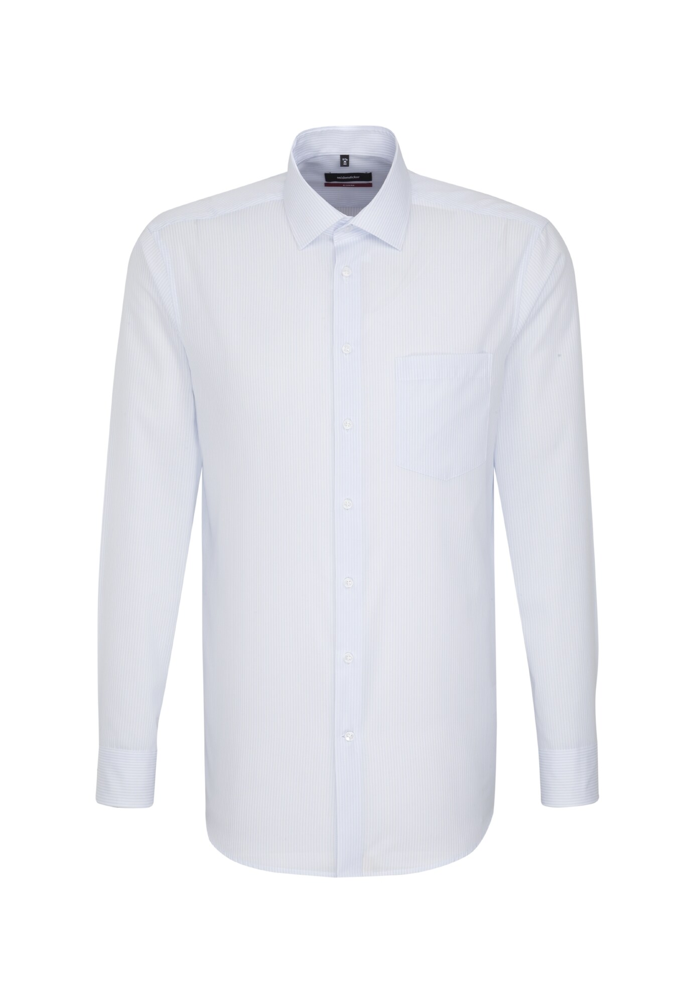 Seidensticker Heren Zakelijk Overhemd Duifblauw Wit seidensticker kopen in de aanbieding