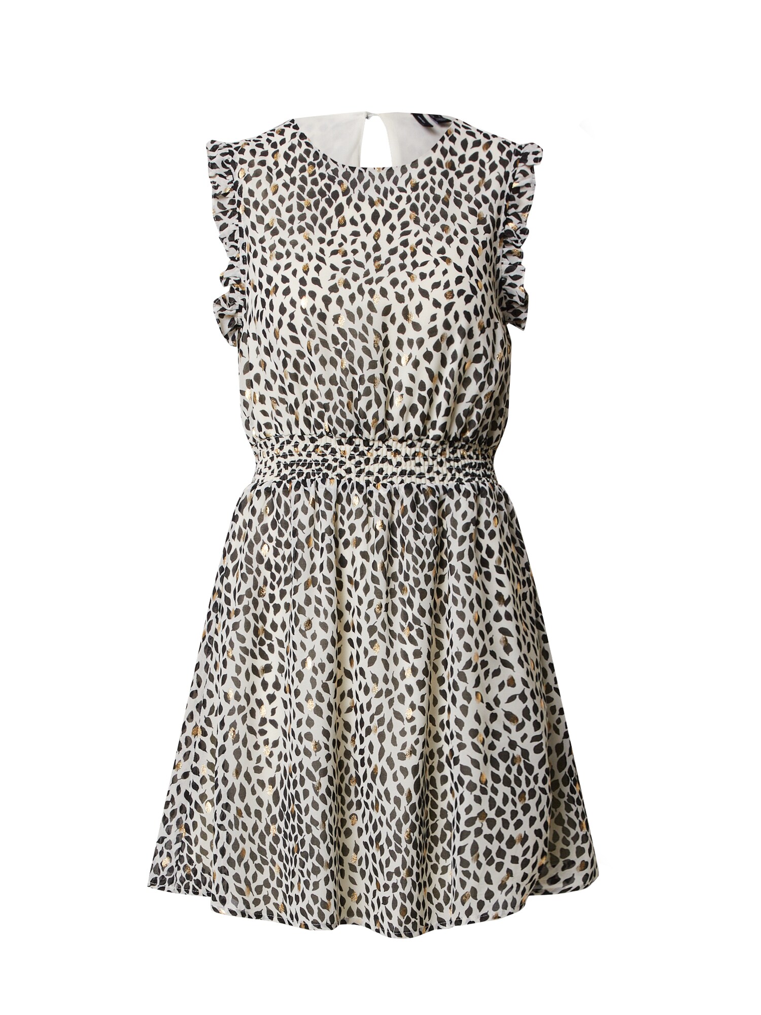 VERO MODA Suknelė 'VMPENNY S/L SHORT DRESS WVN'  smėlio
