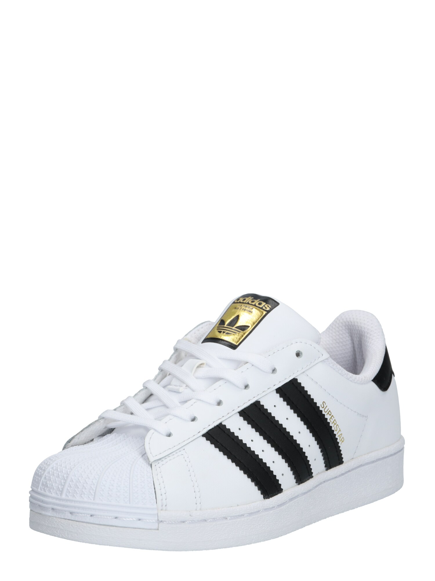 ADIDAS ORIGINALS Sportbačiai 'Superstar'  balta / juoda / auksas