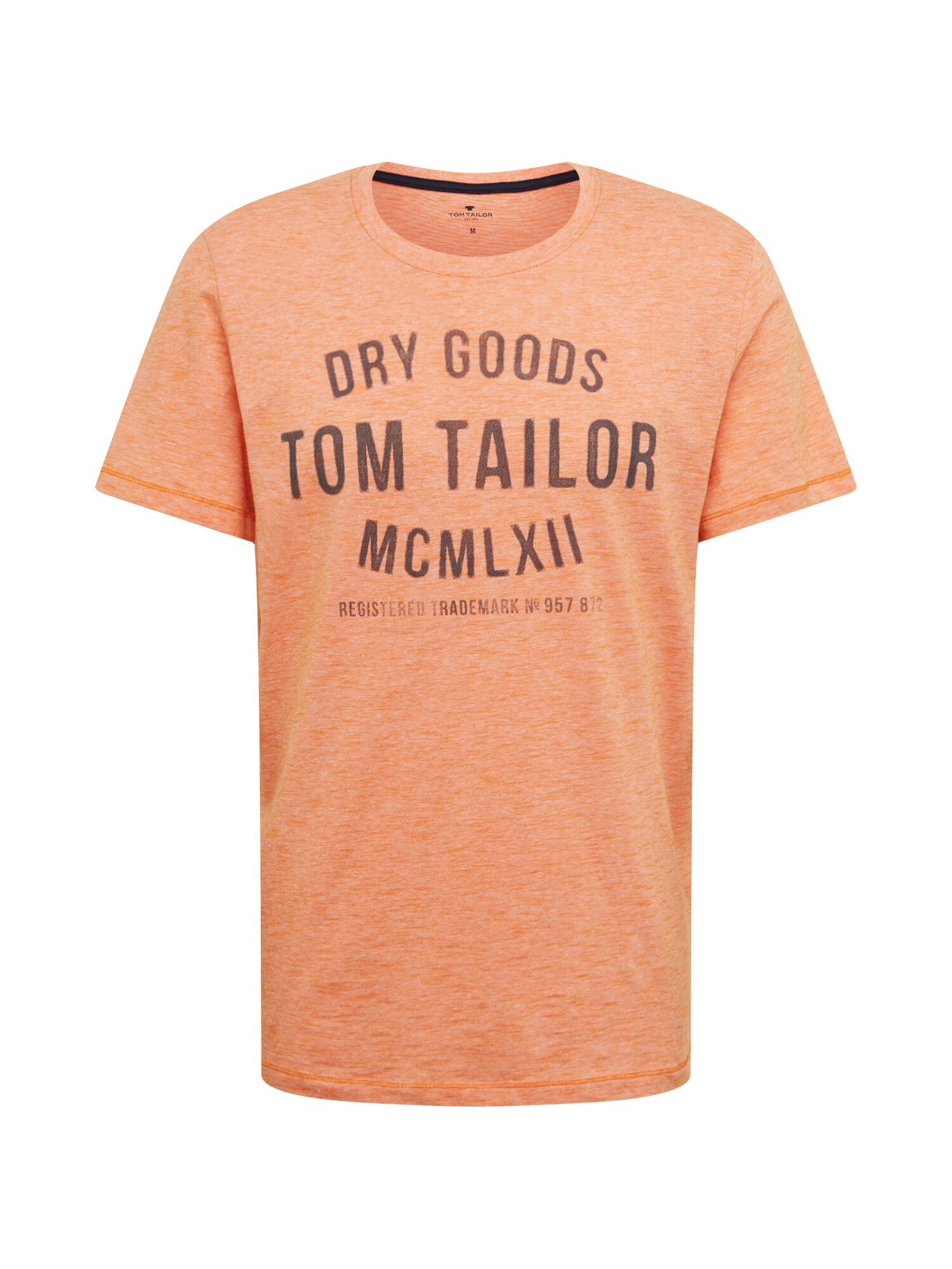 TOM TAILOR Marškinėliai  oranžinė / balta