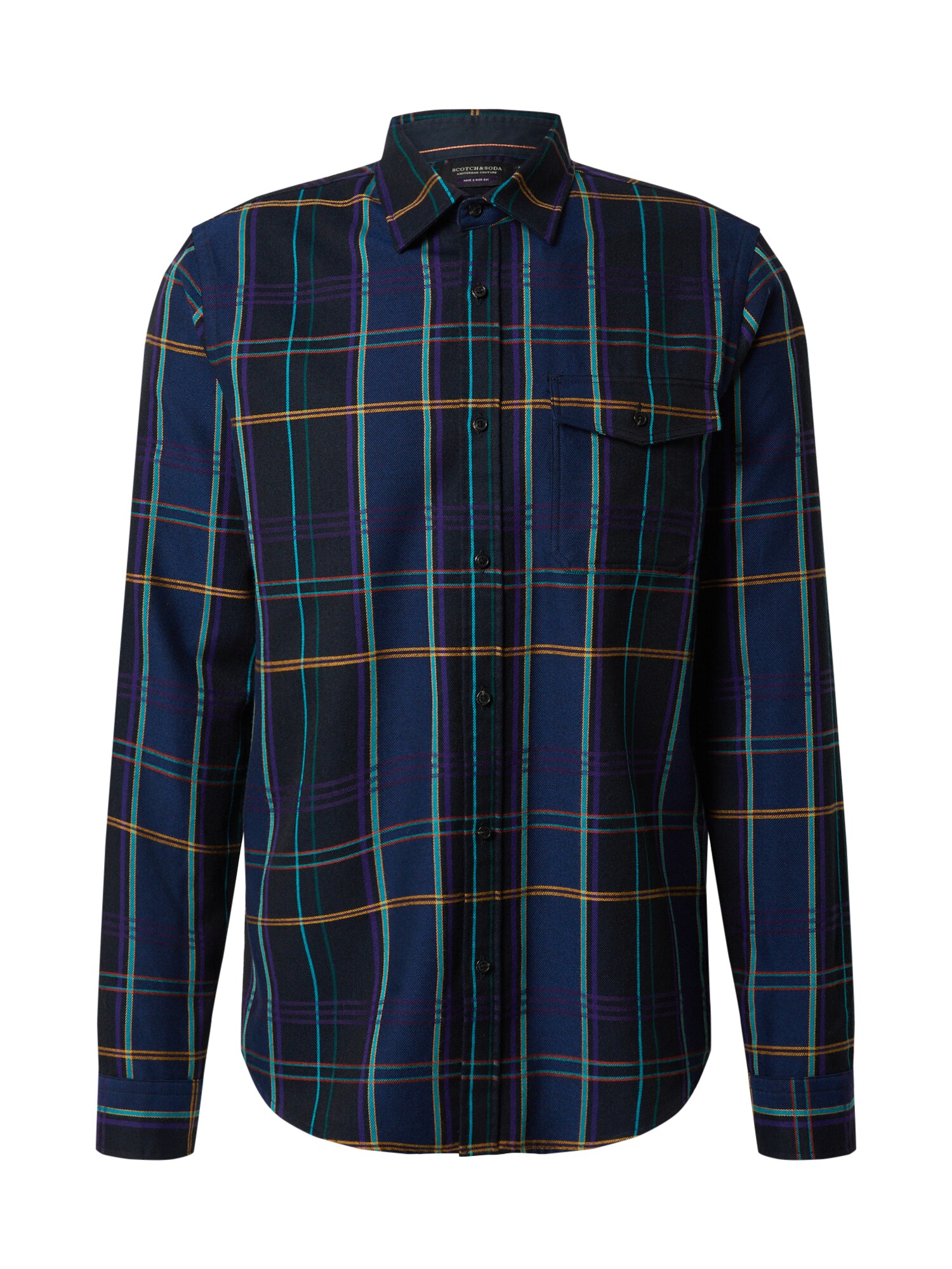 SCOTCH & SODA Dalykiniai marškiniai  mėlyna / mišrios spalvos