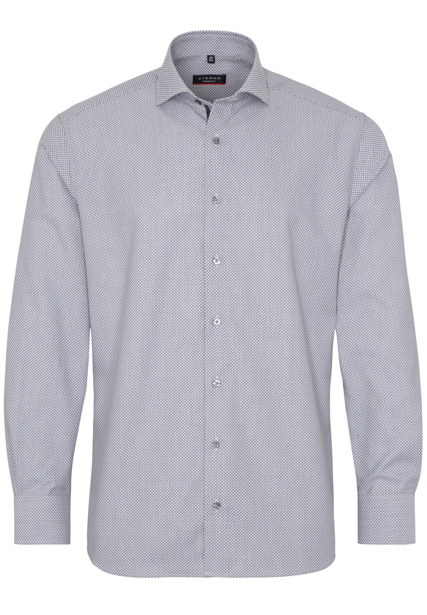 Eterna Heren Zakelijk Overhemd Grijs Antraciet eterna kopen in de aanbieding