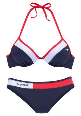 KangaROOS Bikini  navy / rosa / blanco