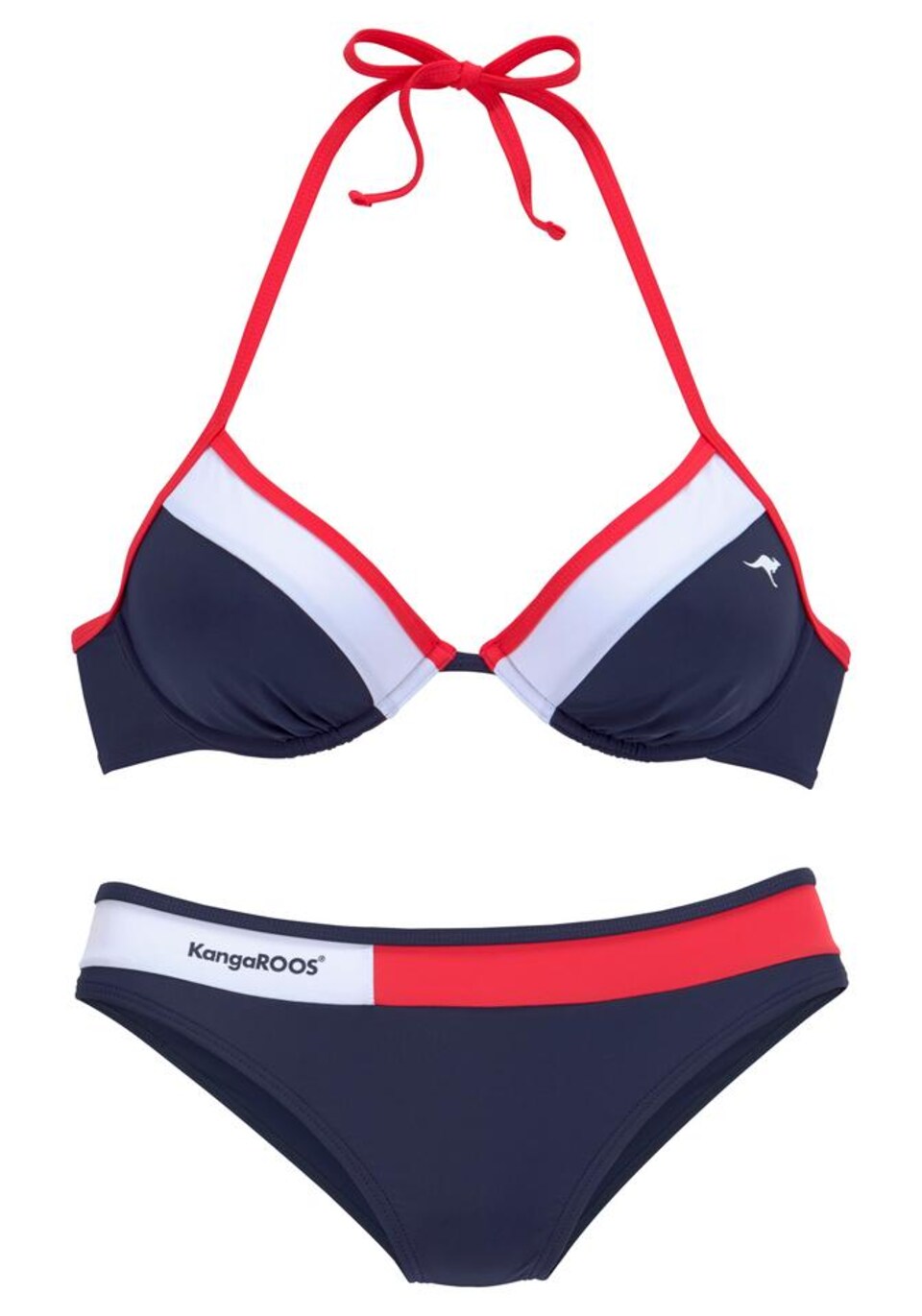 Bikini marinblå / rosa