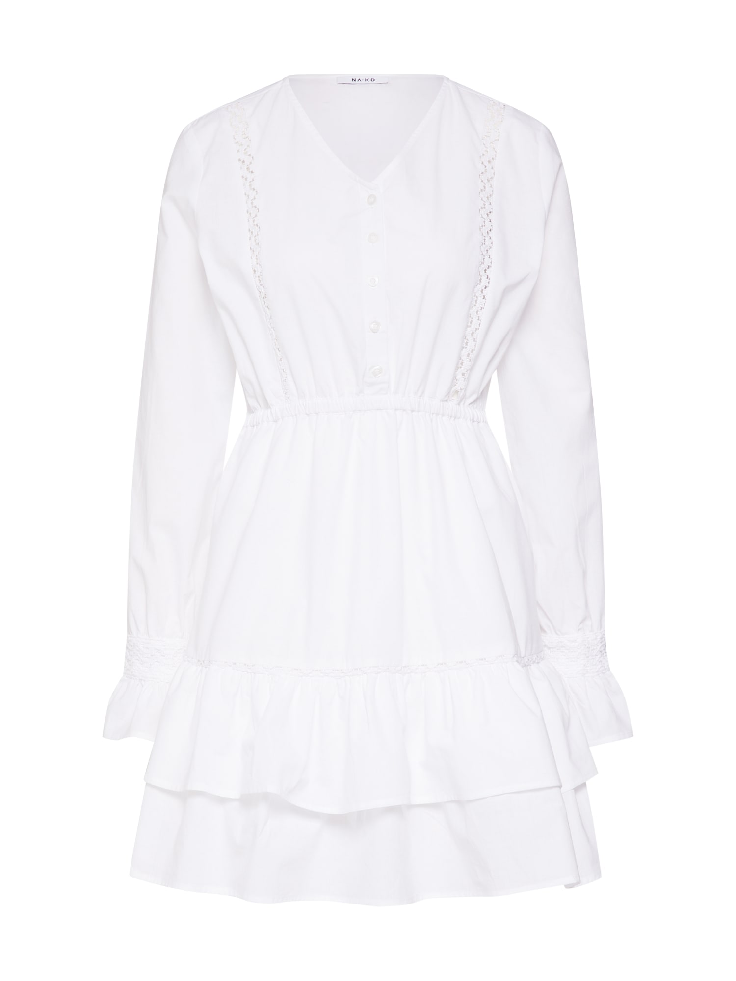 Na-Kd Na Kd Dames Zomerjurk Wit na-kd kopen in de aanbieding