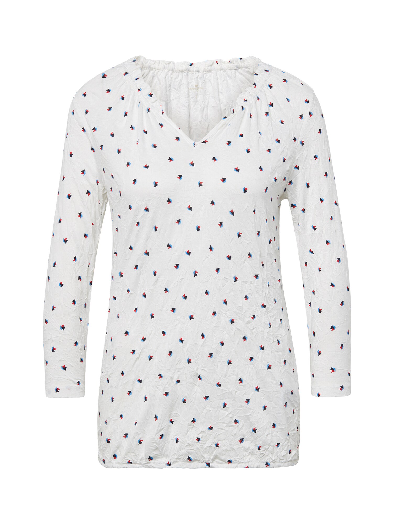 Tom Tailor Dames Shirt Nachtblauw Lichtblauw Rood Wit tom tailor kopen in de aanbieding