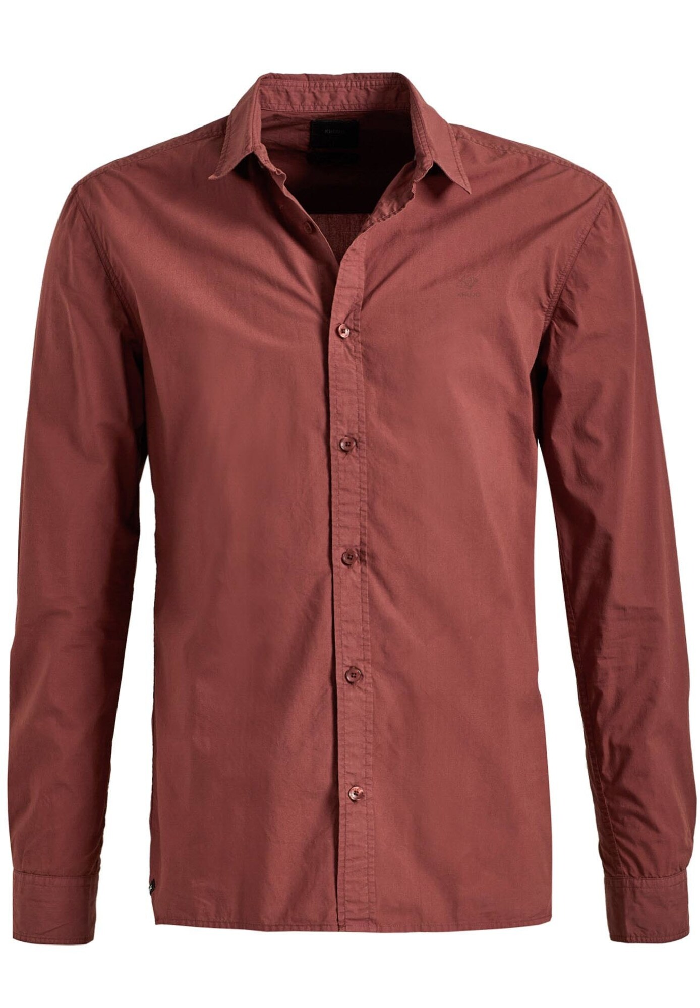 Khujo Heren Overhemd Bruin khujo kopen in de aanbieding