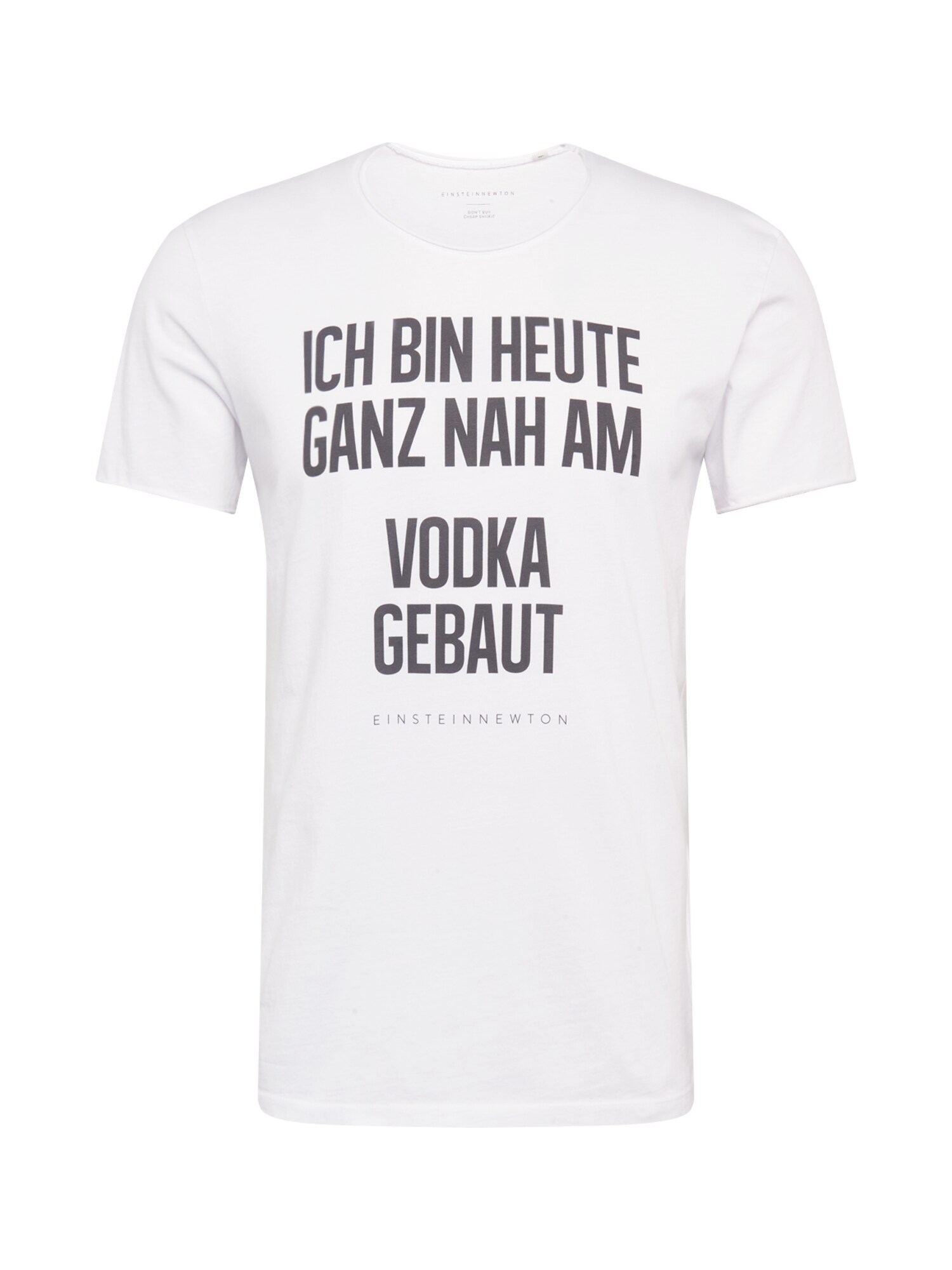EINSTEIN & NEWTON Marškinėliai 'VODKA BASS'  juoda / balta