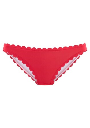 LASCANA, Bikini nadrágok 'Scallop', piros