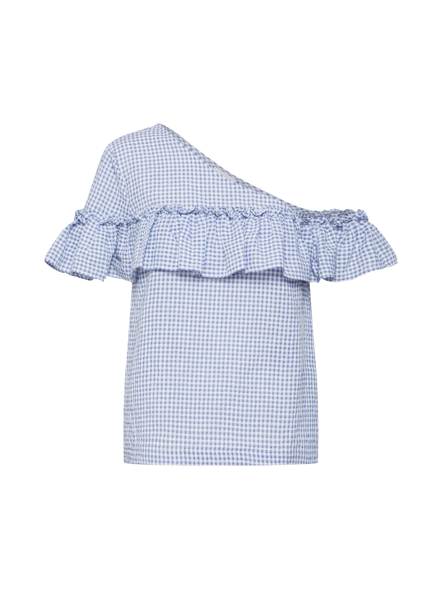 Vila Dames Shirt Blauw Wit vila kopen in de aanbieding