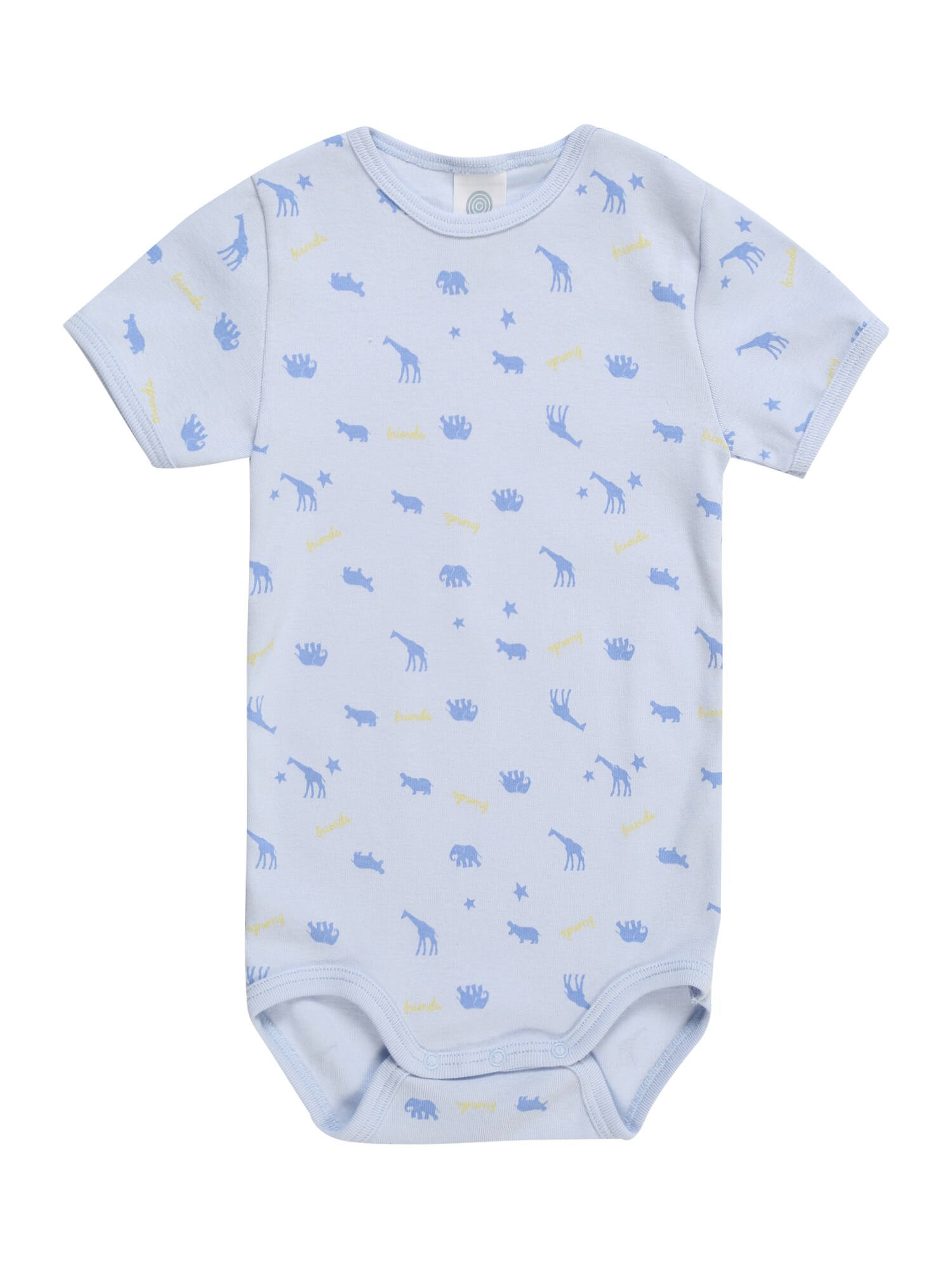 Sanetta Jongens Rompertjebody Lichtblauw Geel sanetta kopen in de aanbieding