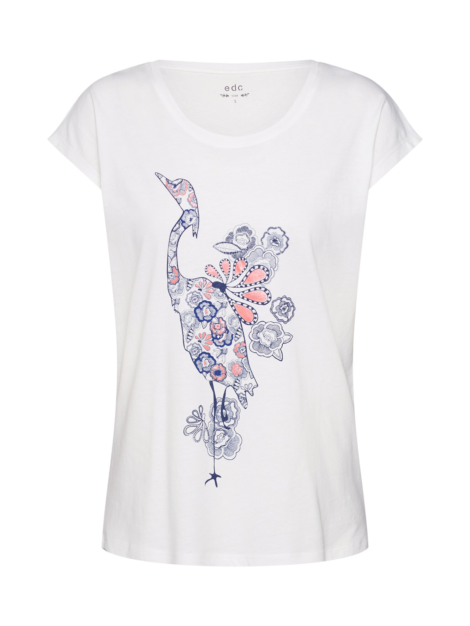 Edc By Esprit Dames Shirt T Prg Wit edc by esprit kopen in de aanbieding