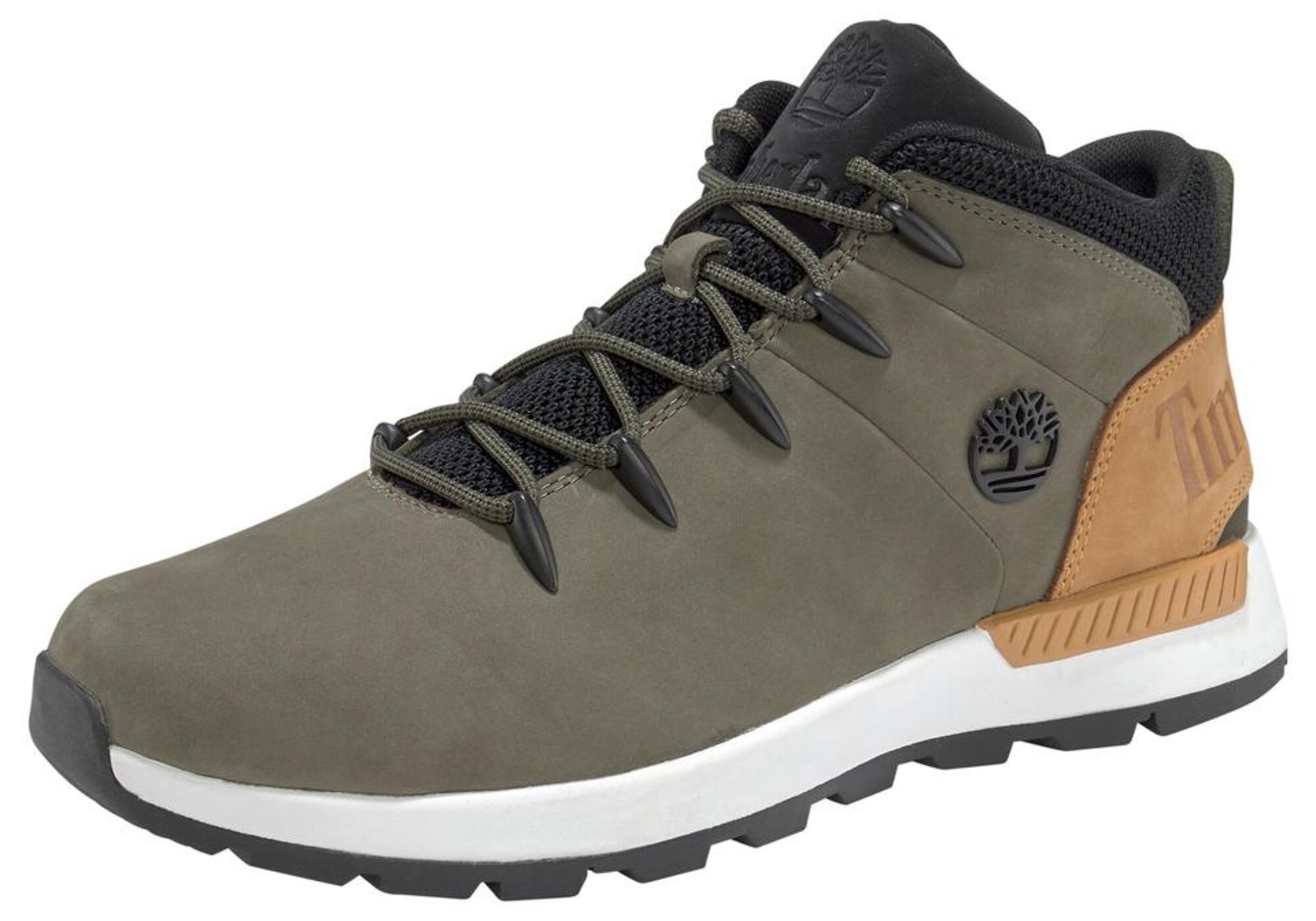 TIMBERLAND Bocanci cu șireturi Sprint Trekker  maro deschis / kaki / negru