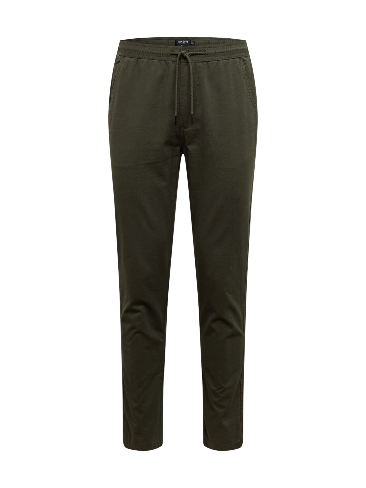 BURTON MENSWEAR LONDON Kelnės  rusvai žalia