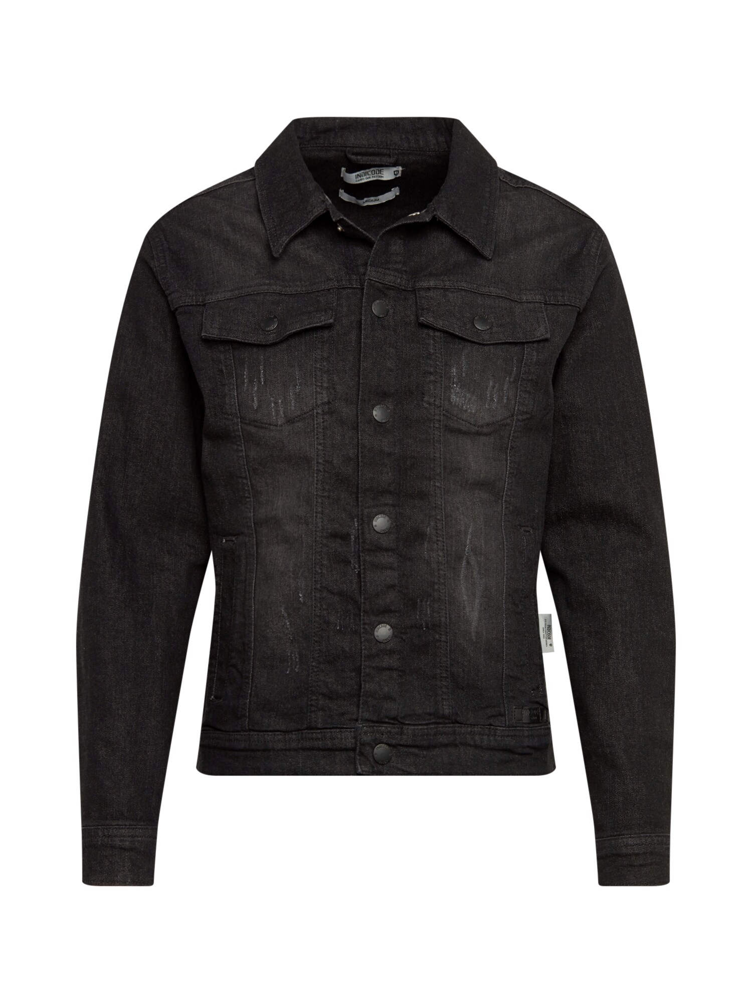 Indicode Jeans Heren Tussenjas Nino Black Denim indicode jeans kopen in de aanbieding
