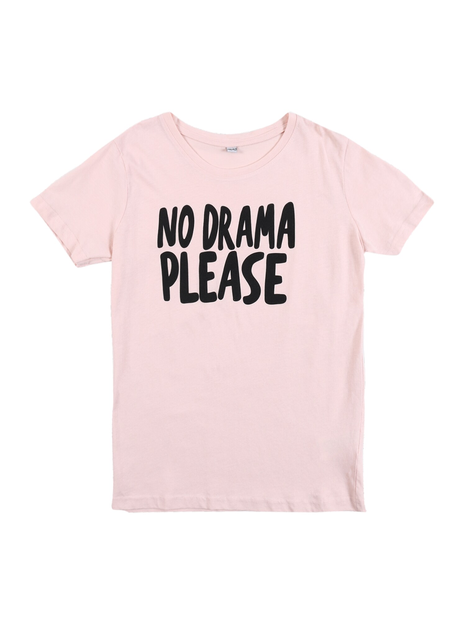 Mister Tee Marškinėliai 'No Drama'  šviesiai rožinė / juoda