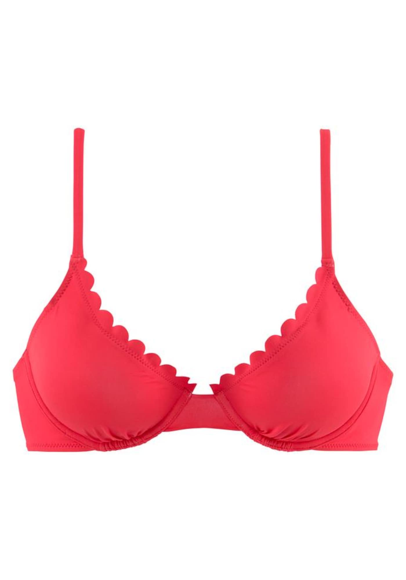 LASCANA Bikini felső 'Scallop'  piros akciós termékkép 1