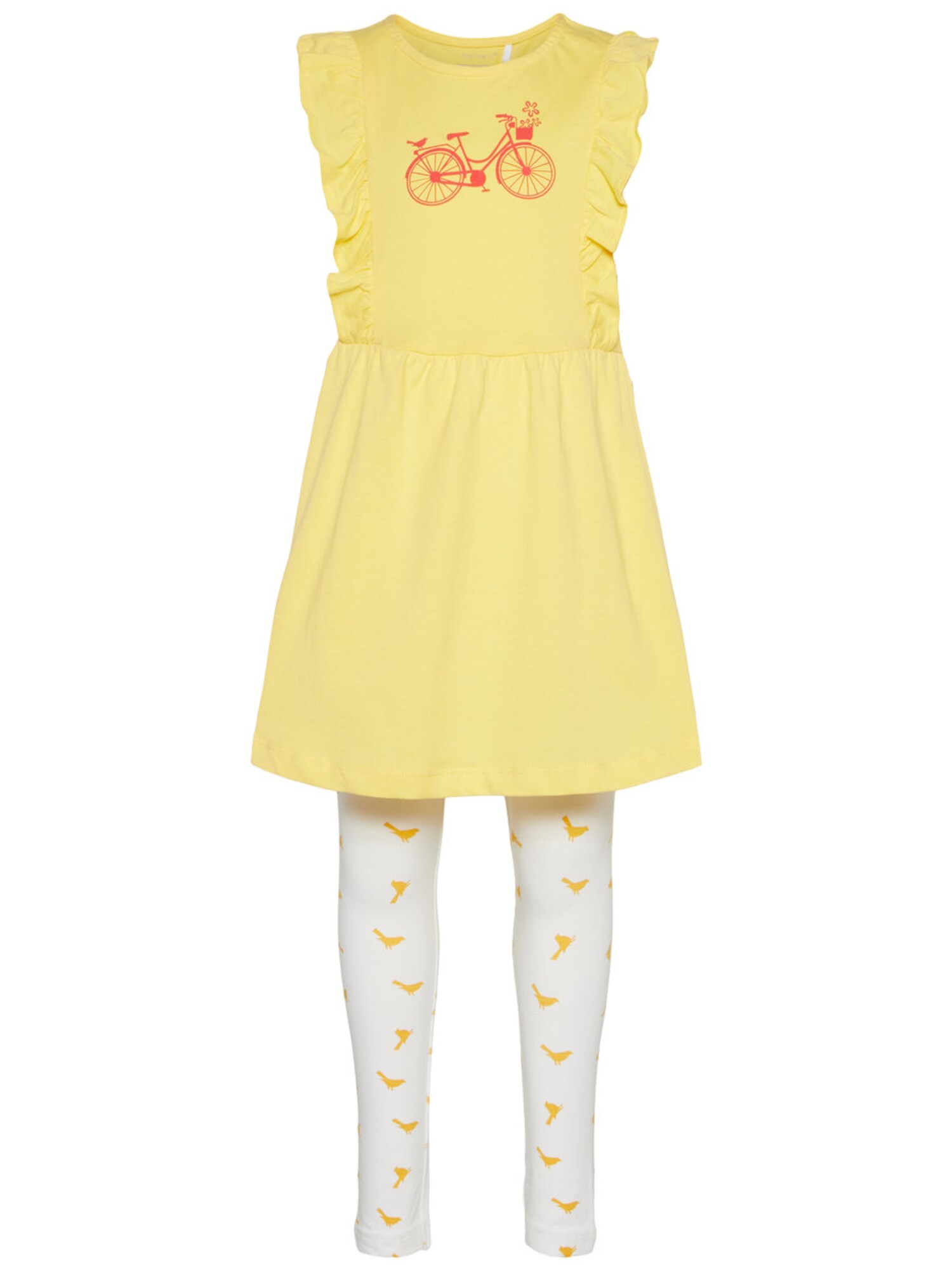 Name It Meisjes Set Geel Wit name it kopen in de aanbieding