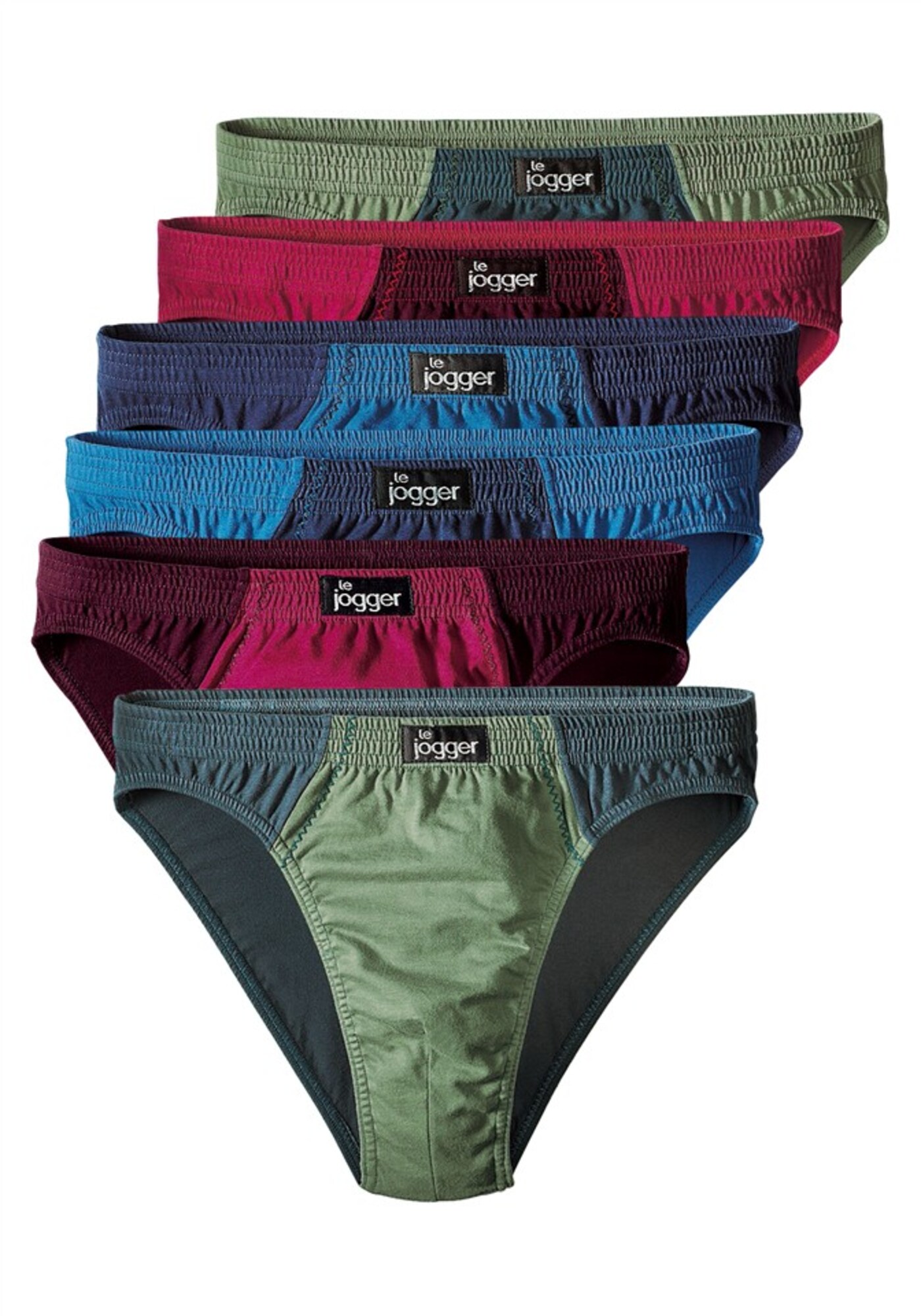 LE JOGGER Slip  azúr / khaki / fenyő / borvörös akciós termékkép 1