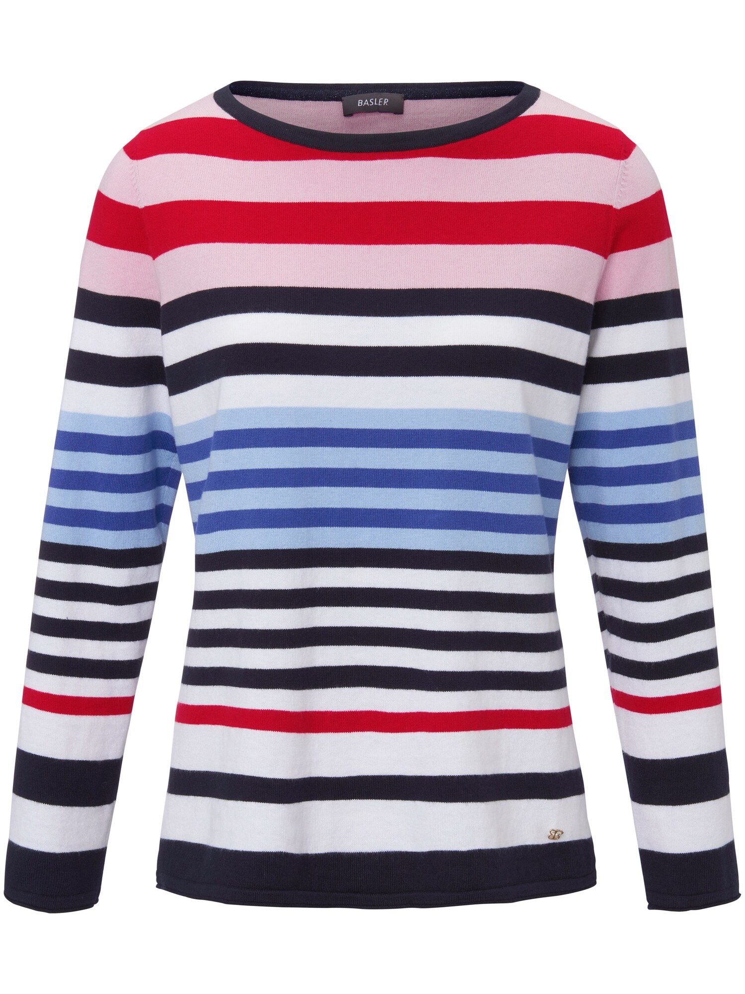 Basler Dames Trui Gemengde Kleuren Wit basler kopen in de aanbieding