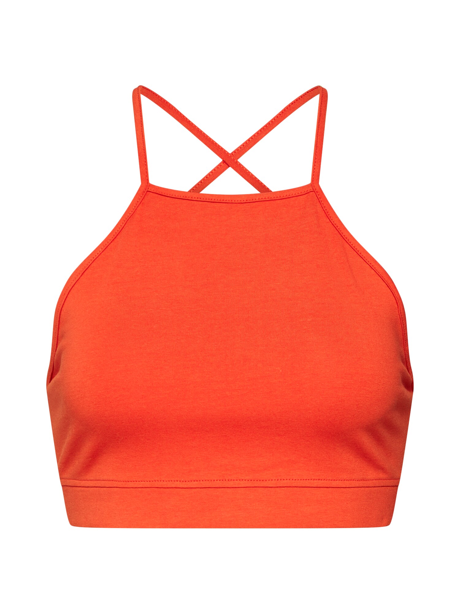 Urban Classics Dames Top Oranjerood urban classics kopen in de aanbieding