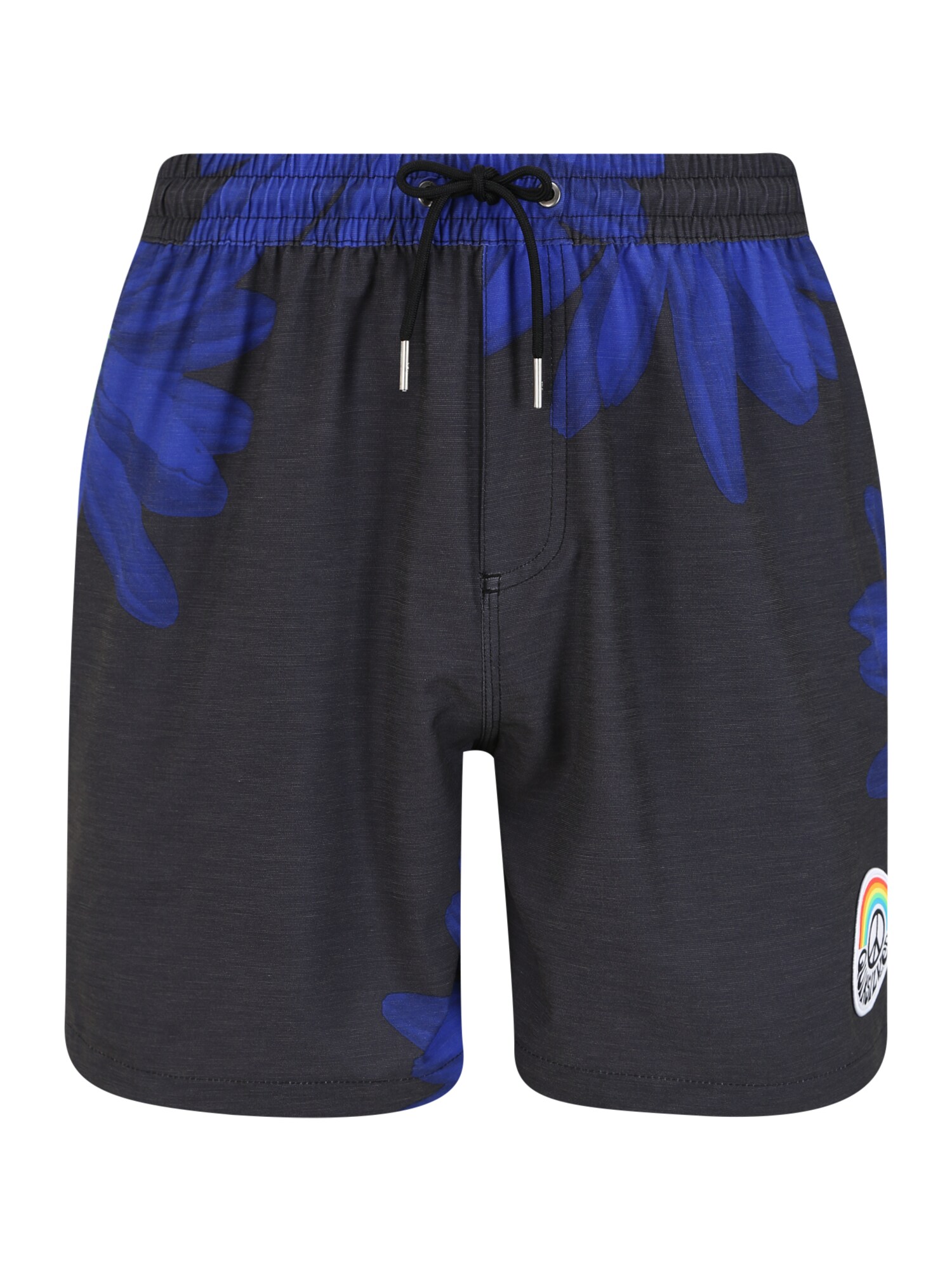 QUIKSILVER Maudymosi trumpikės 'Peace In The Jungle'  sodri mėlyna („karališka“) / juoda