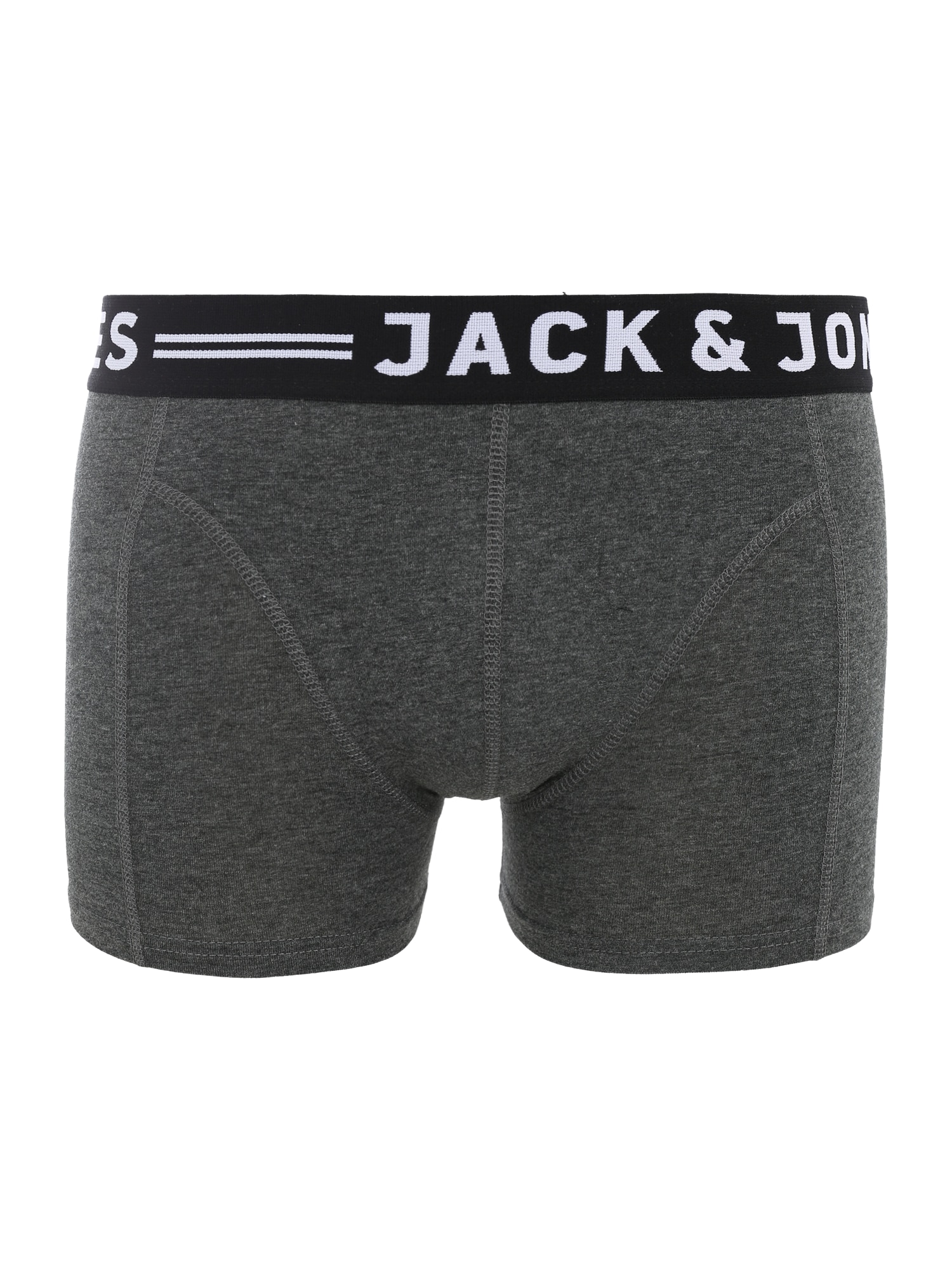 JACK & JONES Boxeralsók 'Sense'  sötétszürke / fekete / fehér akciós termékkép 1