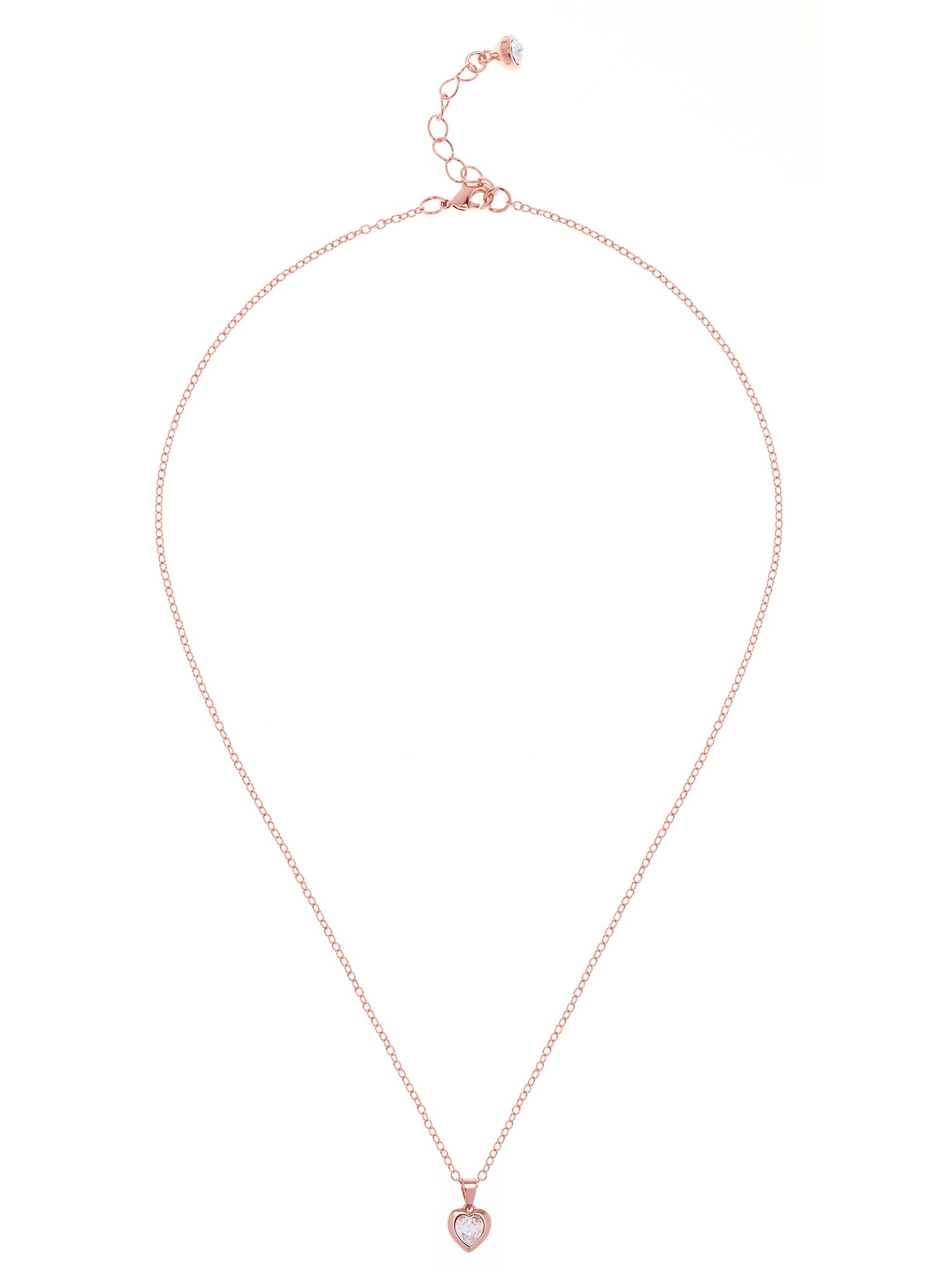Ted Baker Lanțuri HANNELA: CRYSTAL HEART PENDANT  auriu / rosé