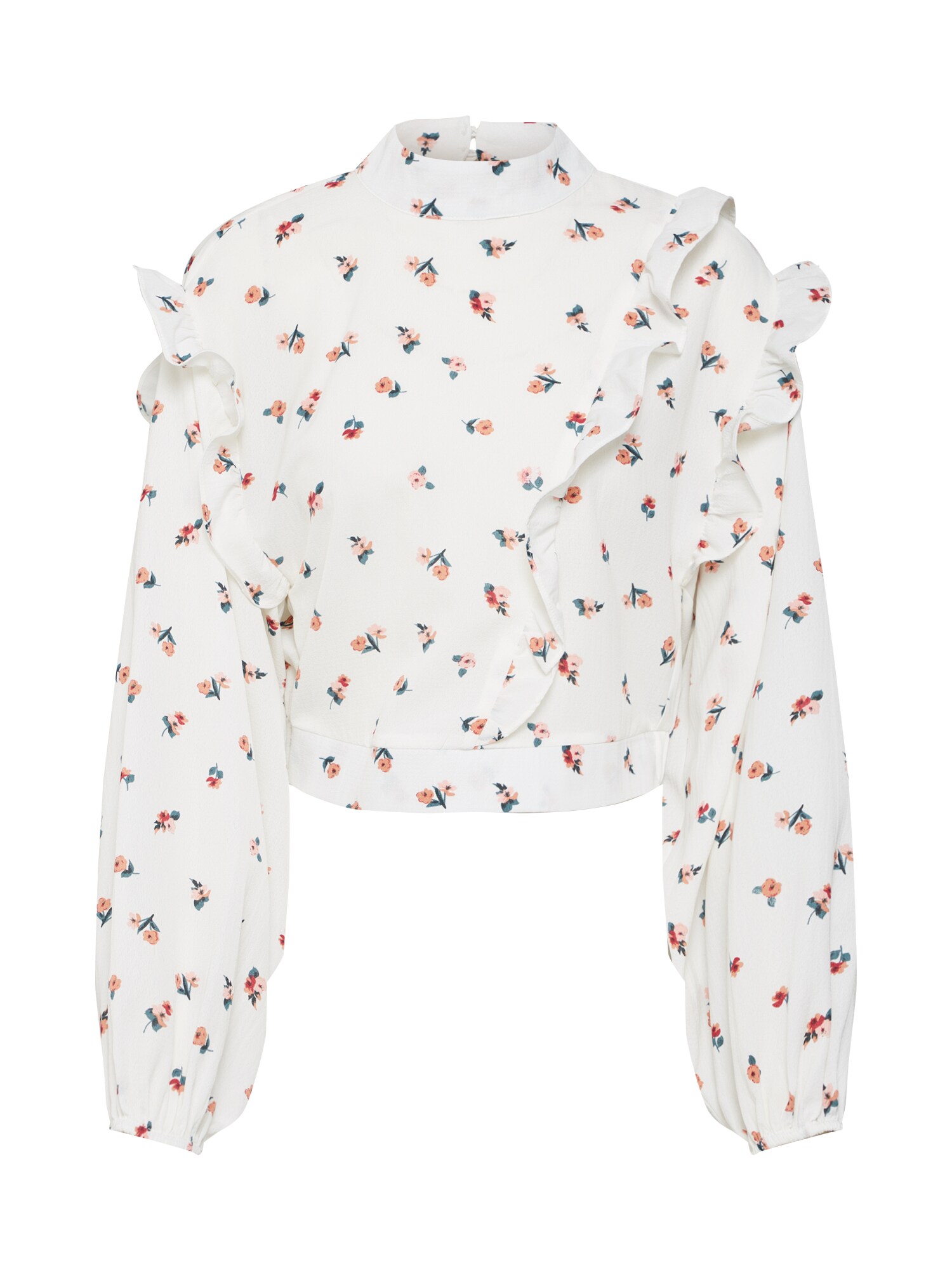 Fashion Union Dames Blouse Abrikoos Wit fashion union kopen in de aanbieding