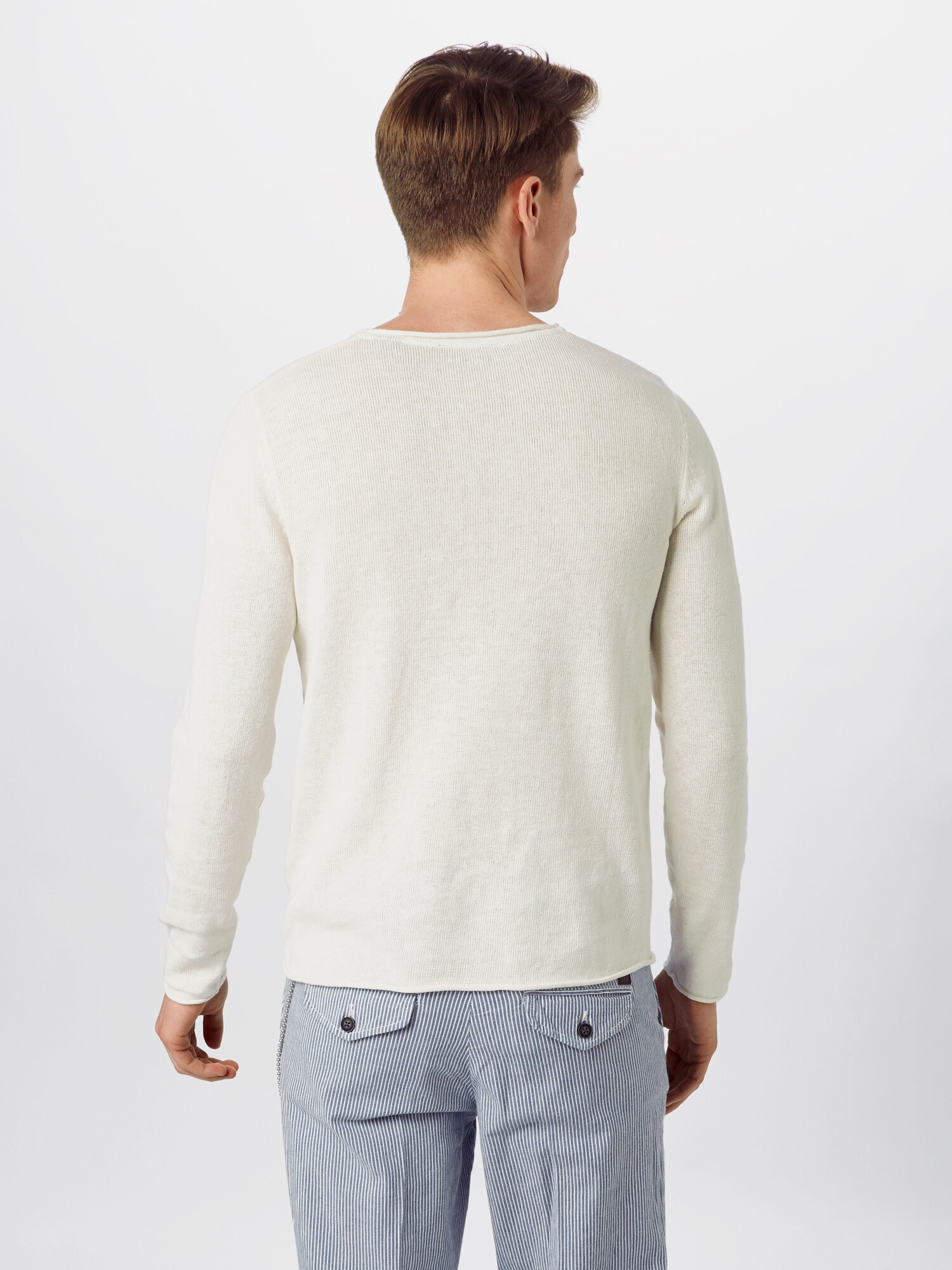 JACK & JONES Sveter  biela ako vlna (obrázok 3)